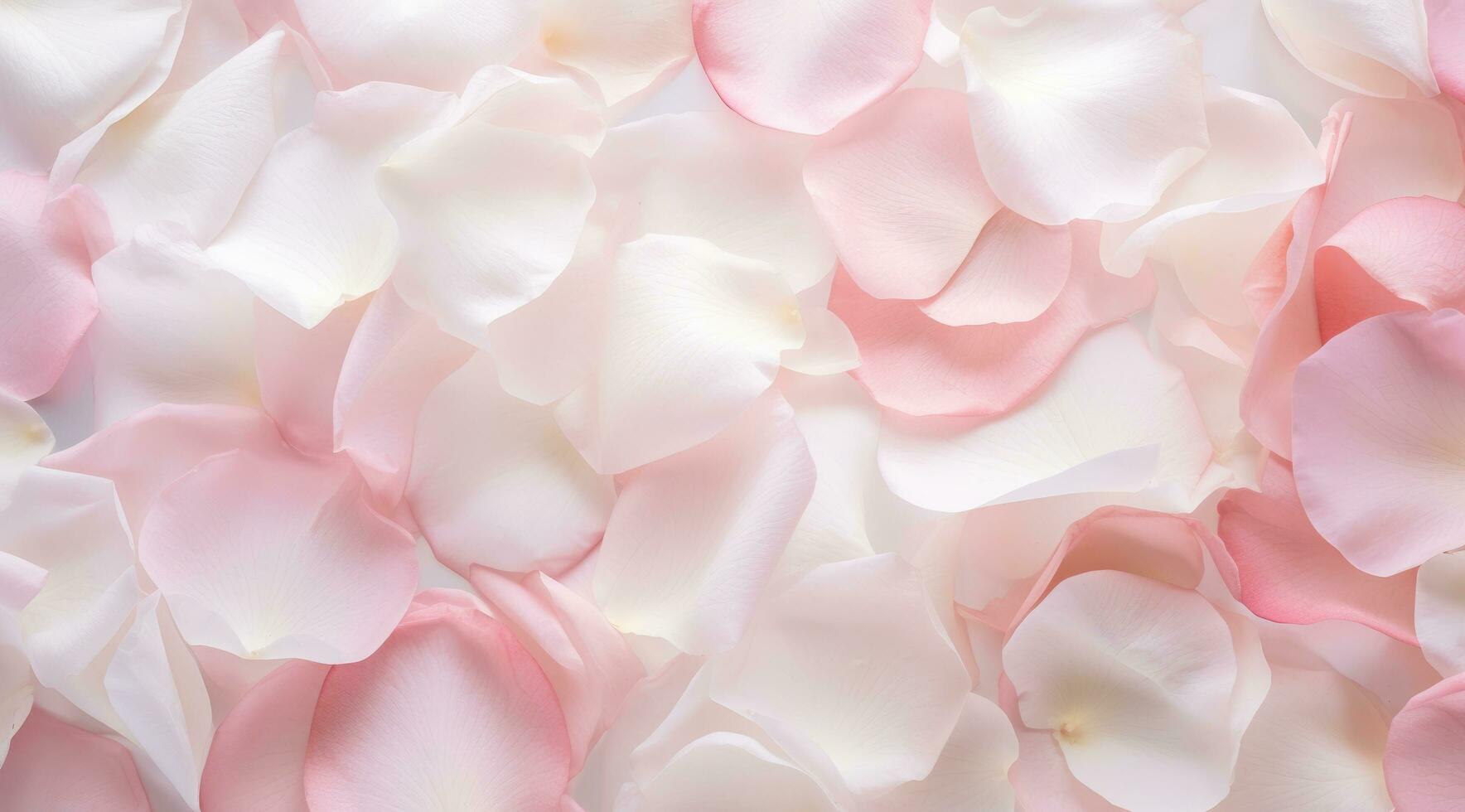 ai generato Questo Immagine combina il rosa petali e bianca carta foto