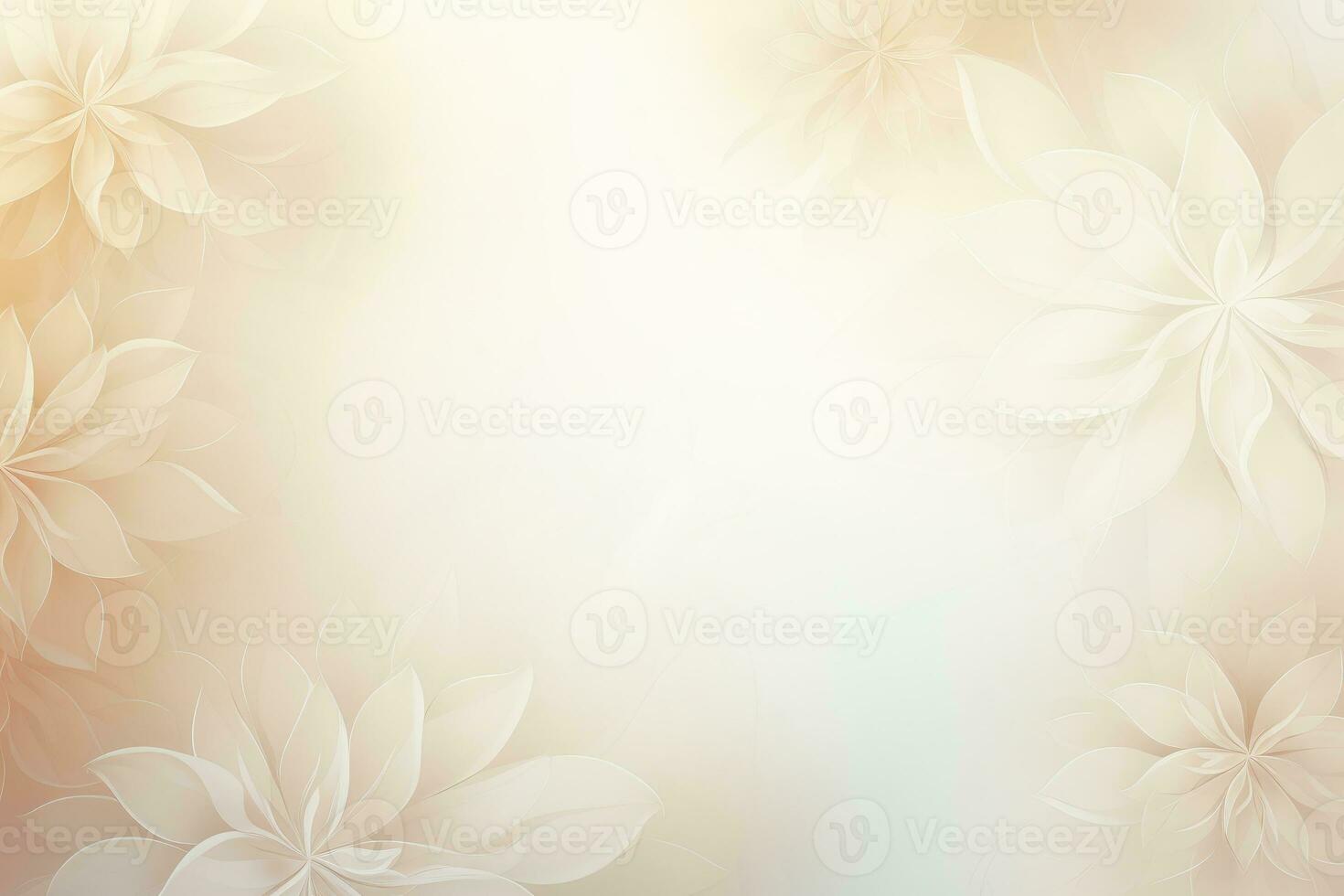 ai generato delicato beige sfondo con pallido fiori foto