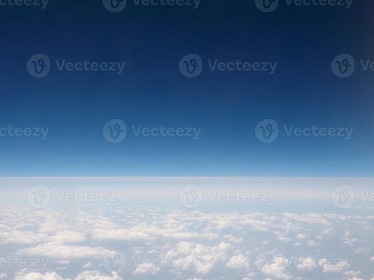 nuvole viste dall'aereo foto