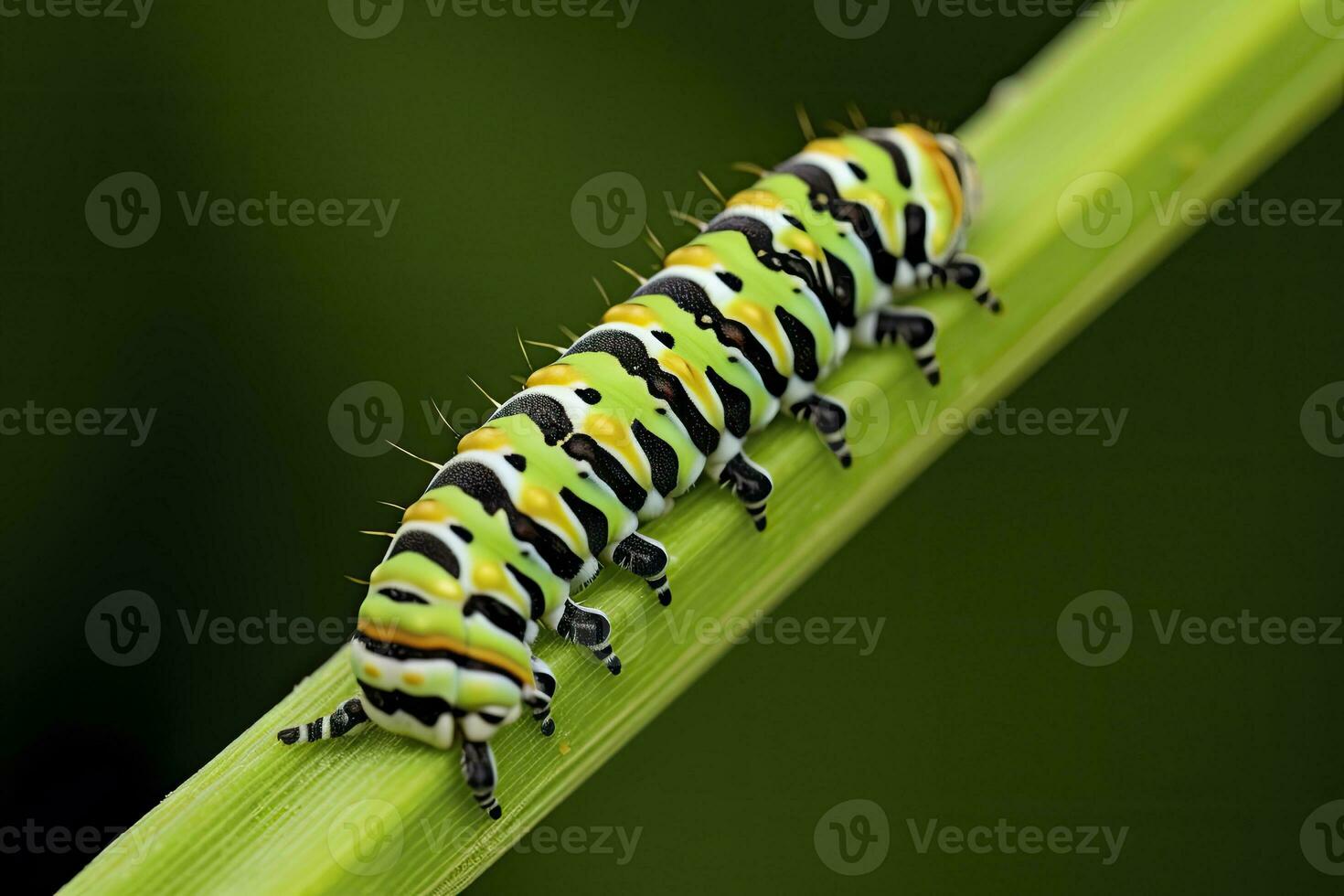 ai generato bruco coda di rondine la farfalla. generato ai. foto