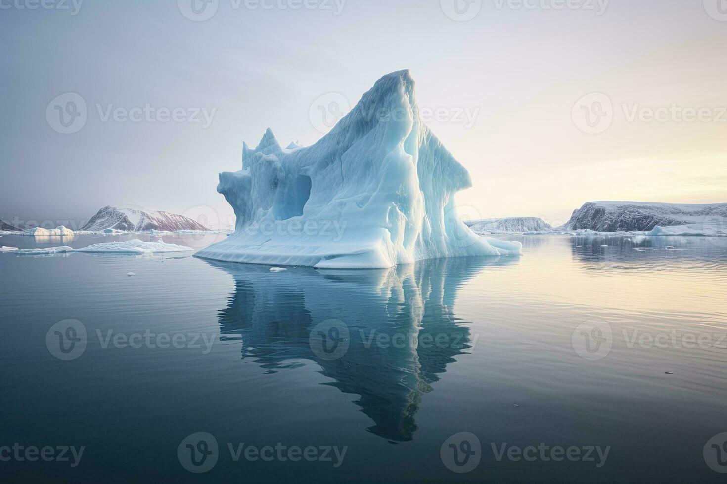 ai generato iceberg nel Groenlandia. ai generato foto