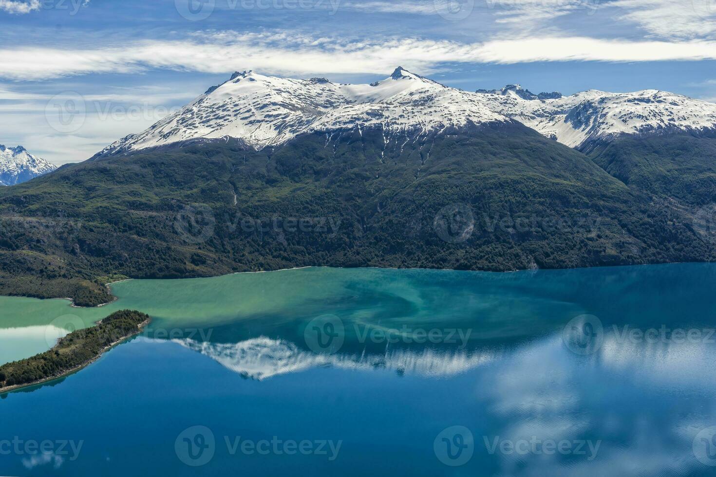 laguna san Raffaele nazionale parco, aereo Visualizza, aysen regione, patagonia, chile foto