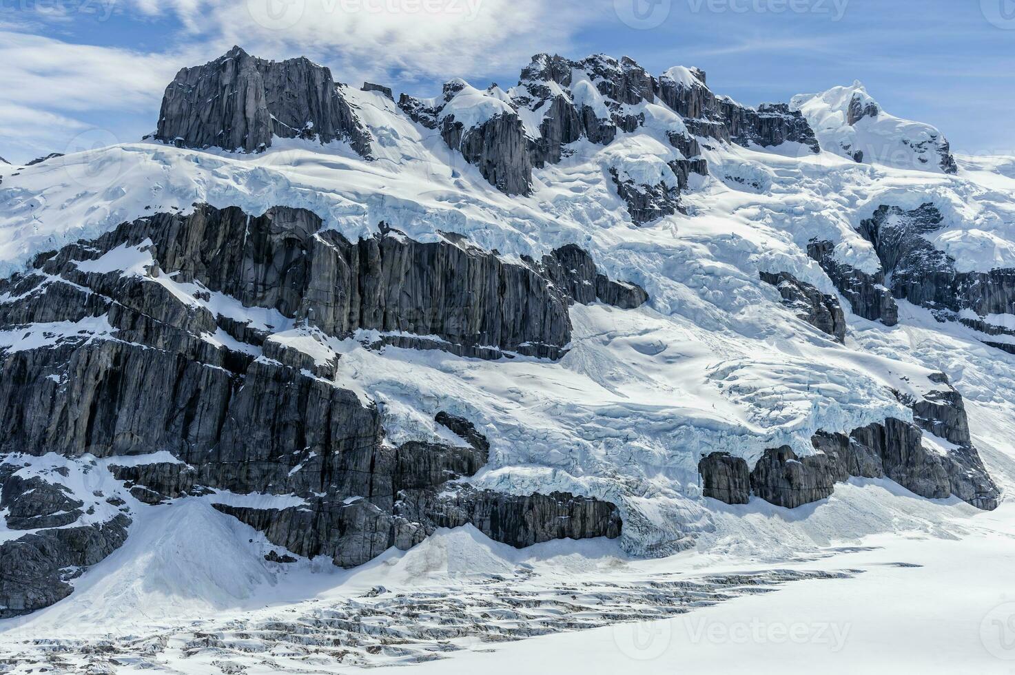 settentrionale patagonia ghiaccio campo, aereo Visualizza, laguna san Raffaele nazionale parco, aysen regione, patagonia, chile foto