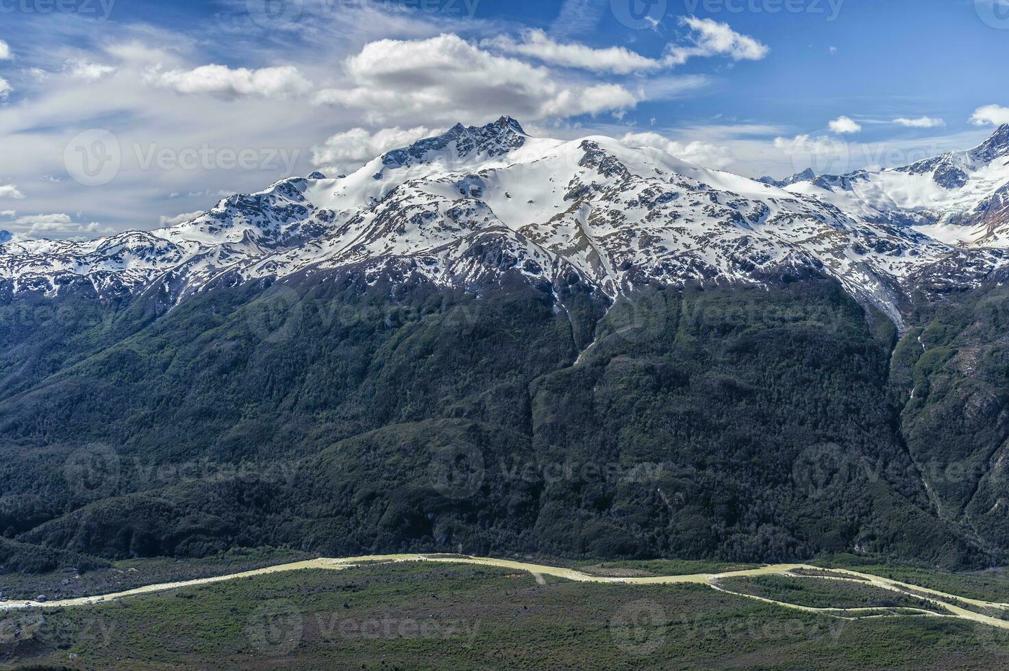 settentrionale patagonia ghiaccio campo, aereo Visualizza, laguna san Raffaele nazionale parco, aysen regione, patagonia, chile foto