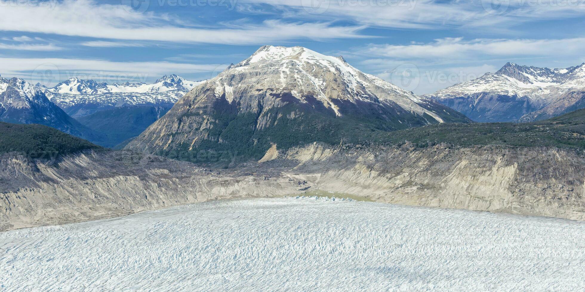 settentrionale patagonia ghiaccio campo, aereo Visualizza, laguna san Raffaele nazionale parco, aysen regione, patagonia, chile foto