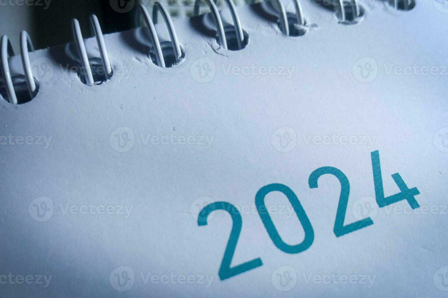 un' vicino su di 2024 su calendario foto