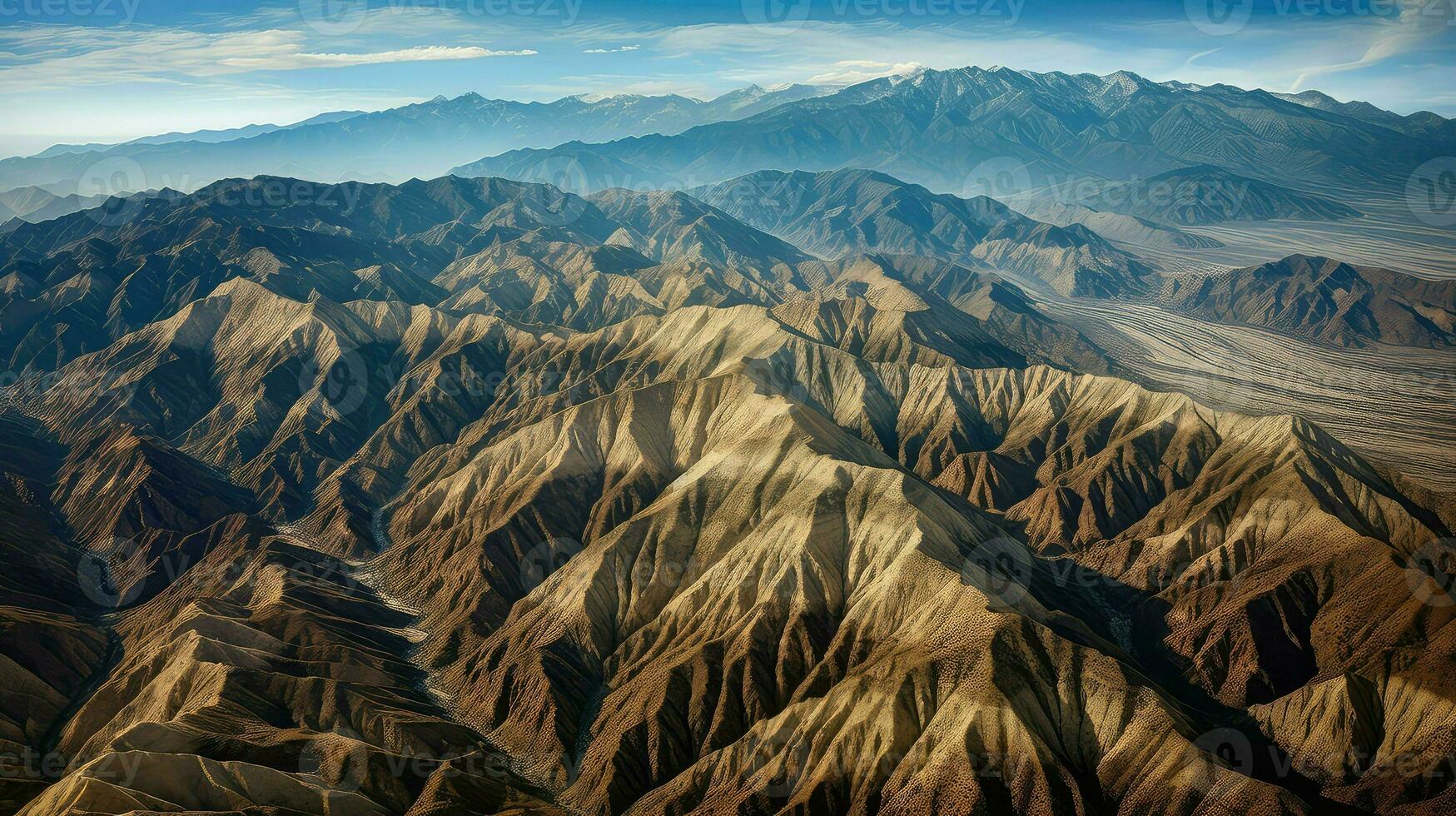 ai generato sollevamento colpa bloccare montagne foto