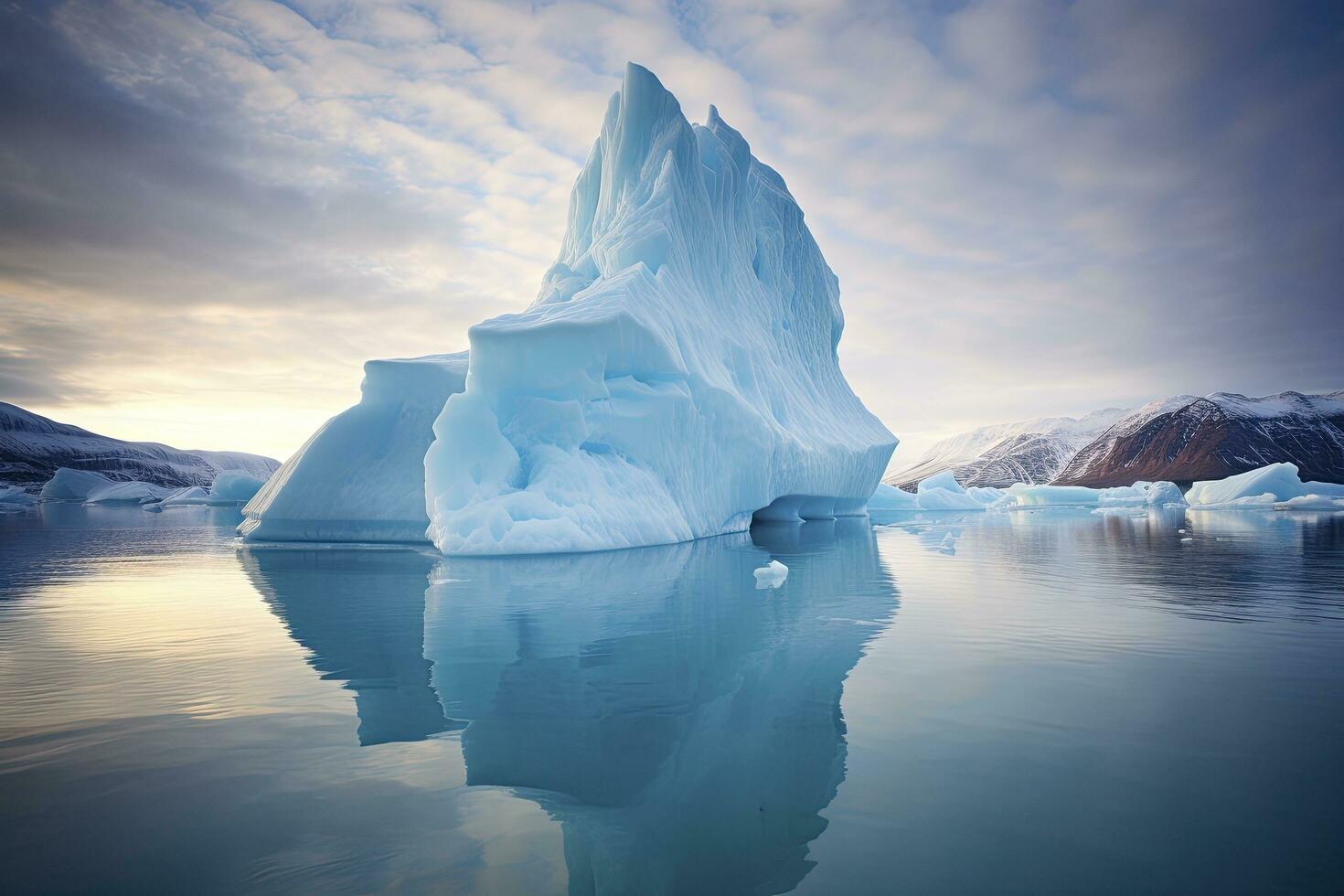 ai generato iceberg nel Groenlandia. ai generato foto