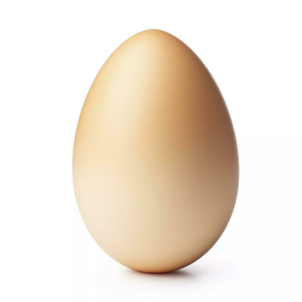 ai generato uovo isolato su bianca sfondo. ai generato foto