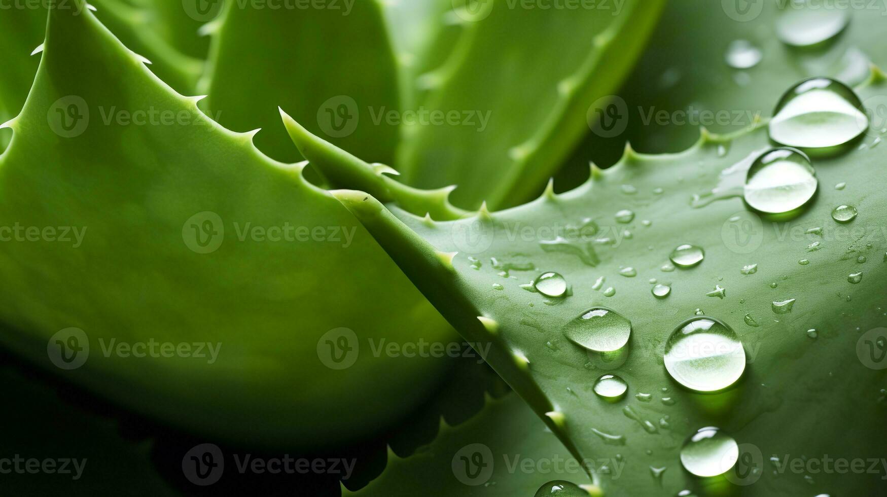 ai generato visualizzare il presentazione di il pianta aloe vera. generativo ai foto