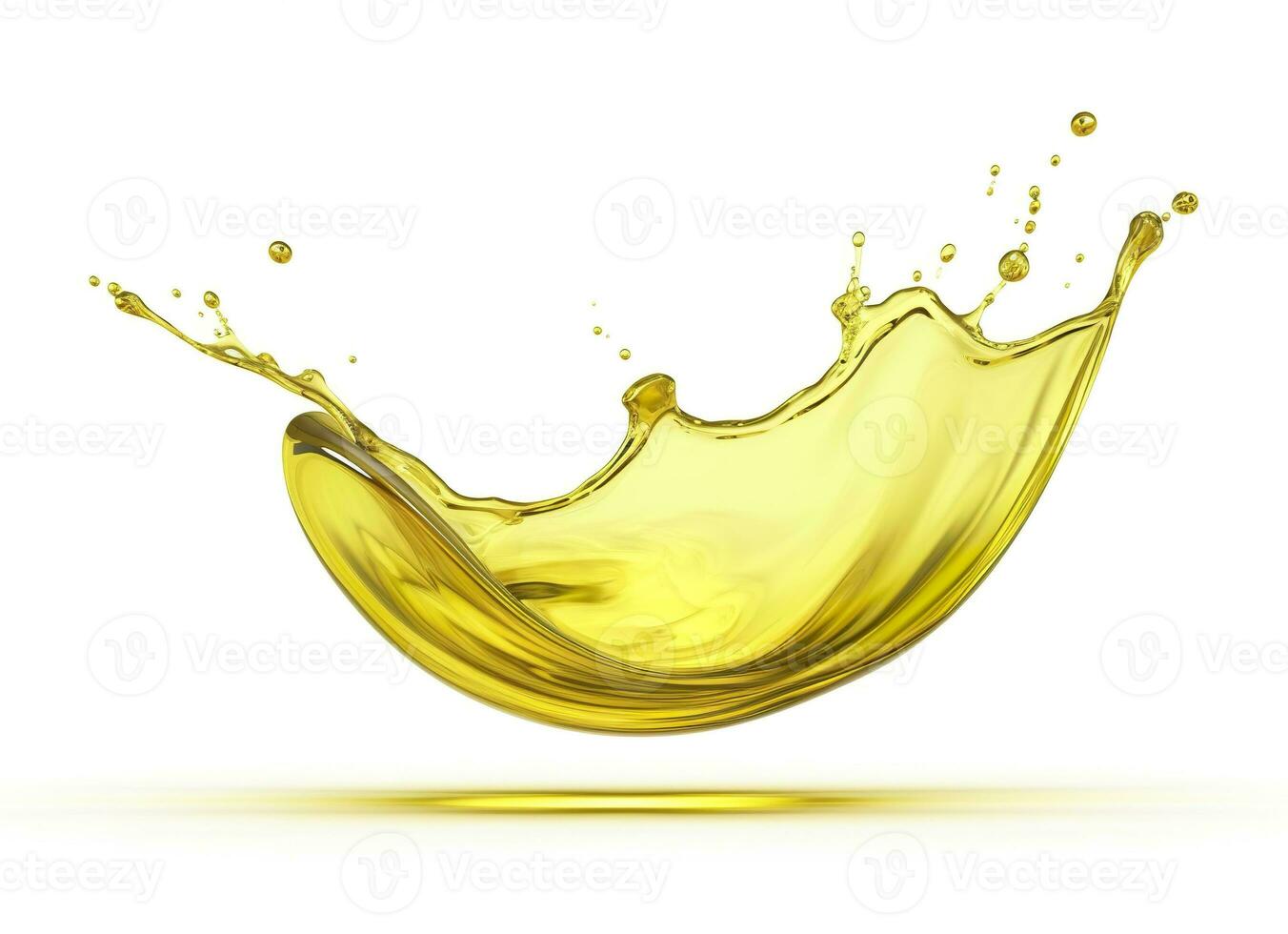 ai generato oliva o motore olio spruzzata, cosmetico siero liquido isolato su bianca sfondo. generativo ai foto