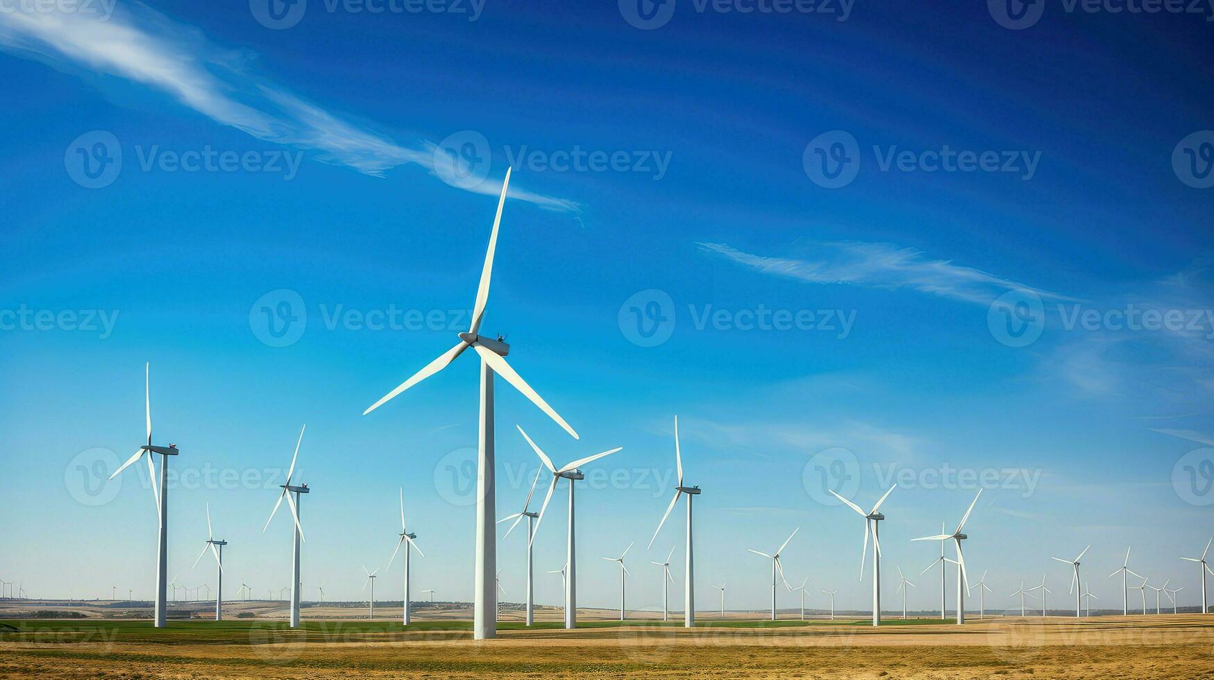 ai generato vento cielo energia sfondo foto