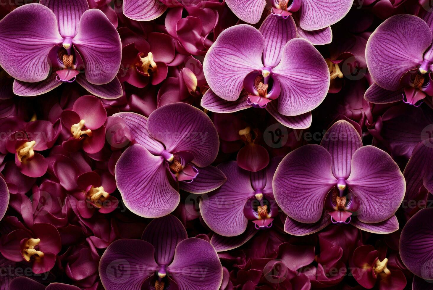 ai generato vivace lusso orchidea sfondo. creare ai foto