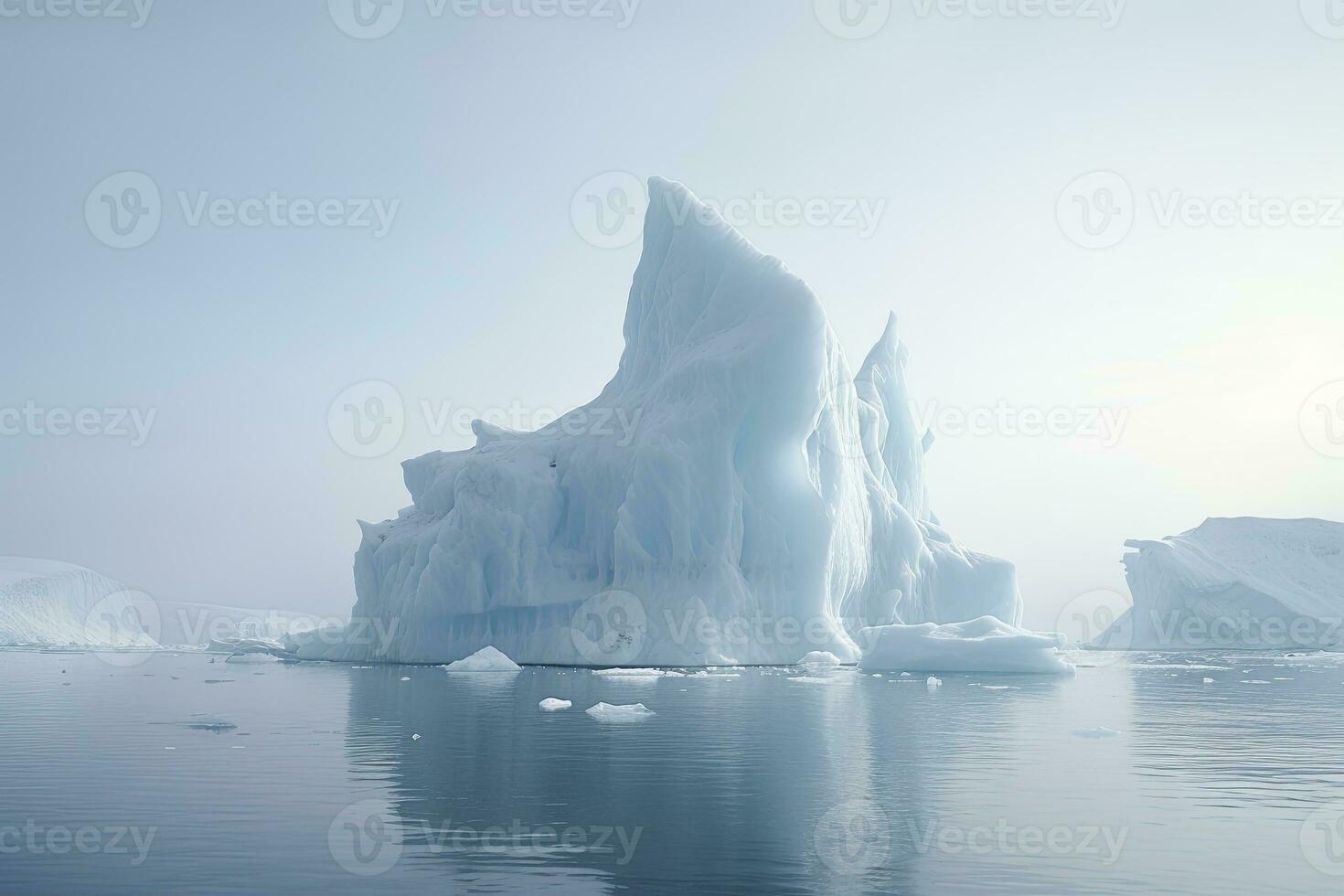 ai generato iceberg nel Groenlandia. ai generato foto