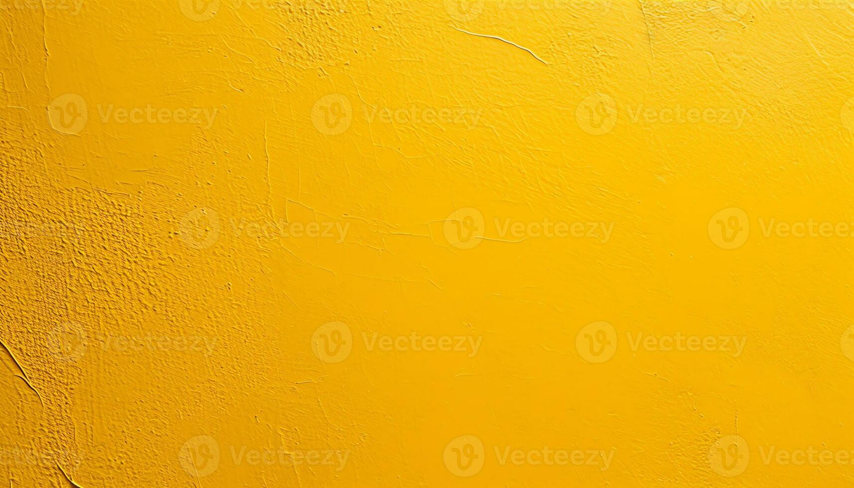 ai generato un' giallo dipinto parete con peeling dipingere foto