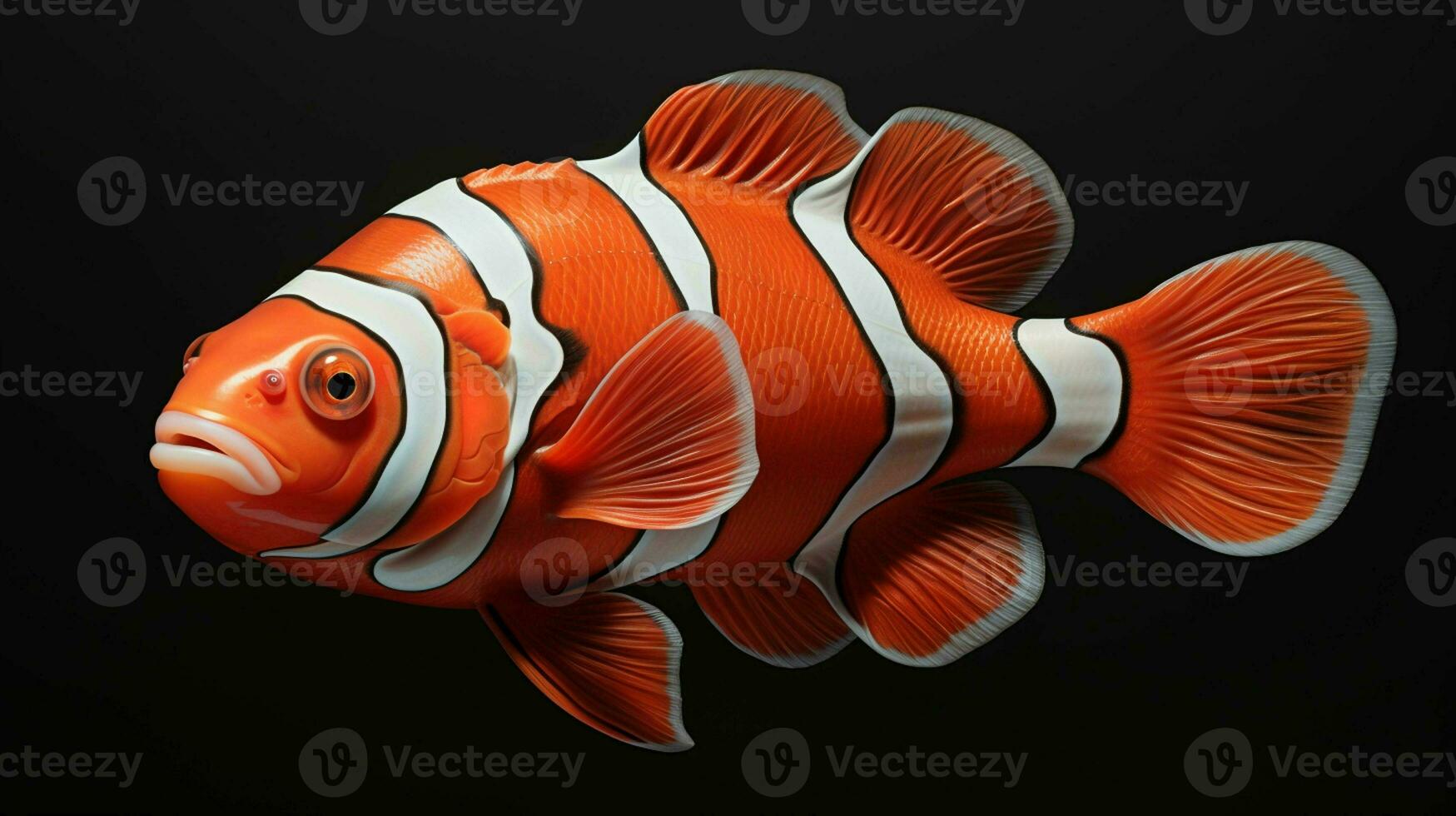 ai generato natura marrone clown pesce fotografia foto