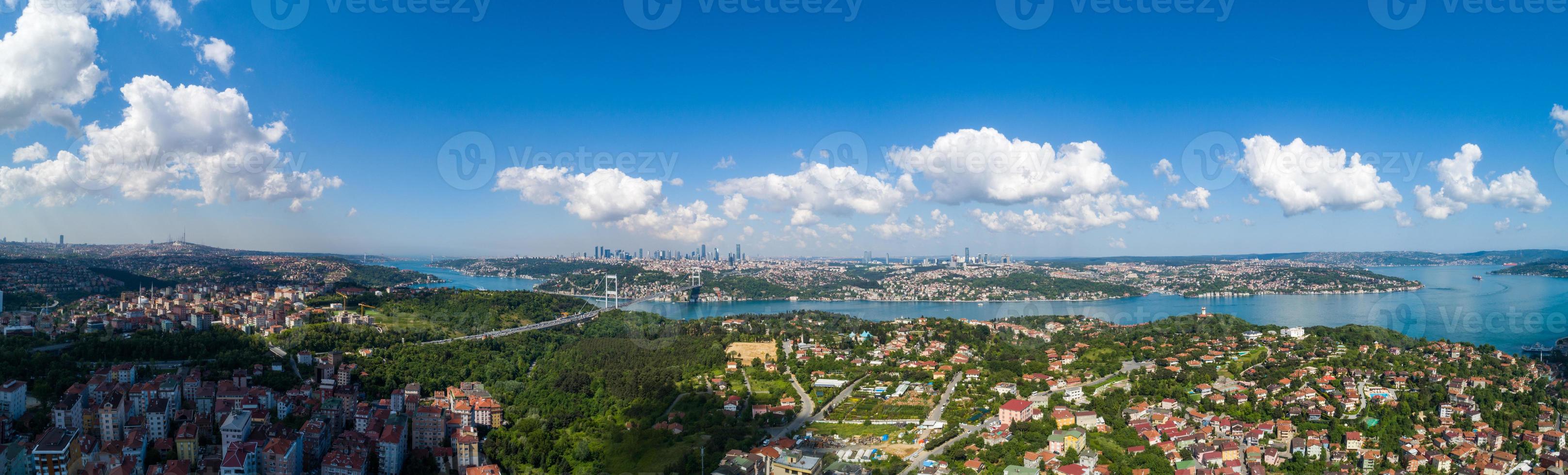 panorama del bosforo di istanbul foto