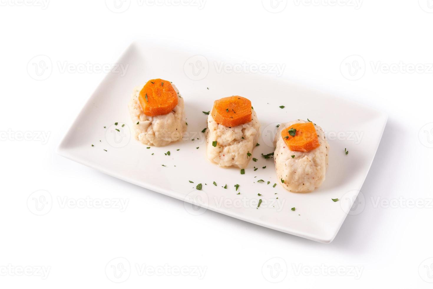 pesce gefilte ebraico tradizionale foto