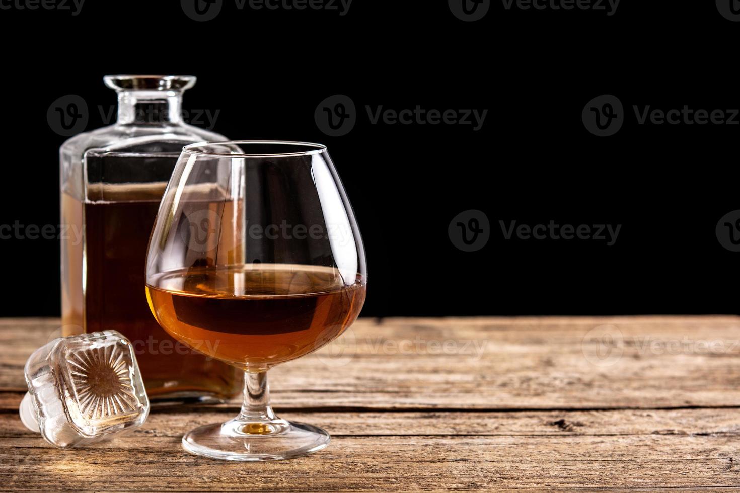 cognac o bevanda al whisky foto