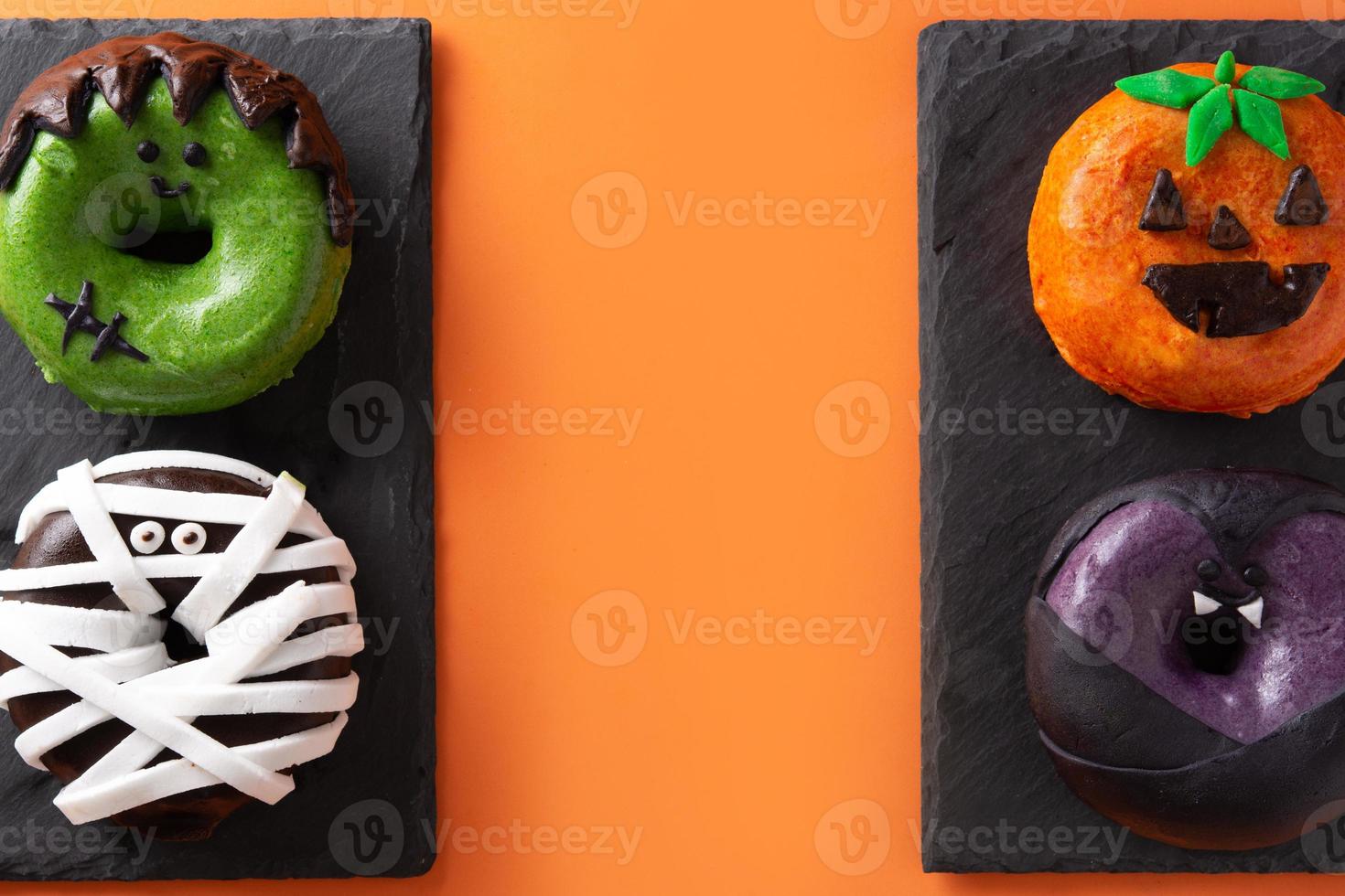 assortimento di ciambelle di halloween foto