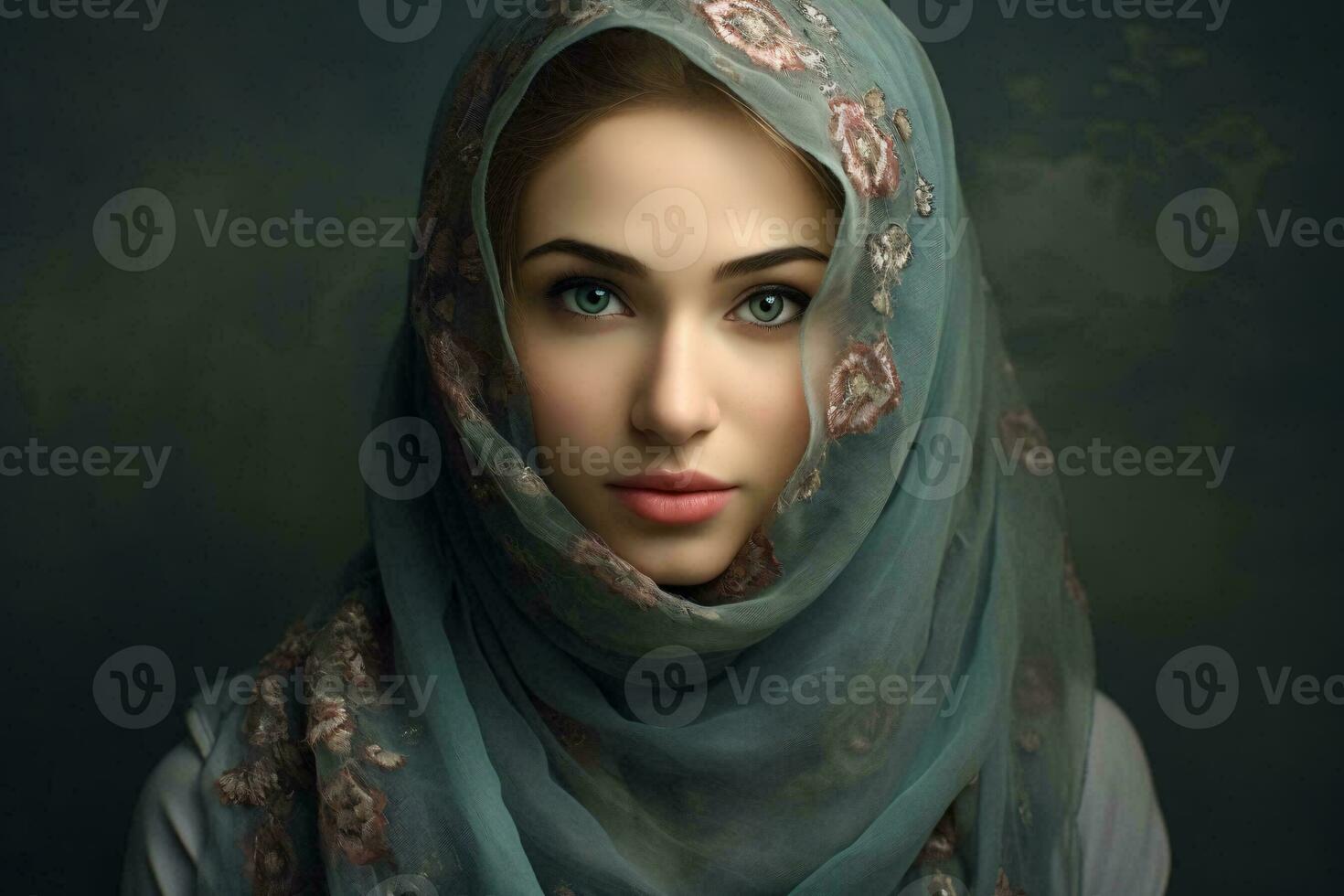 ai generato bellissimo donne indossare hijab generativo ai foto