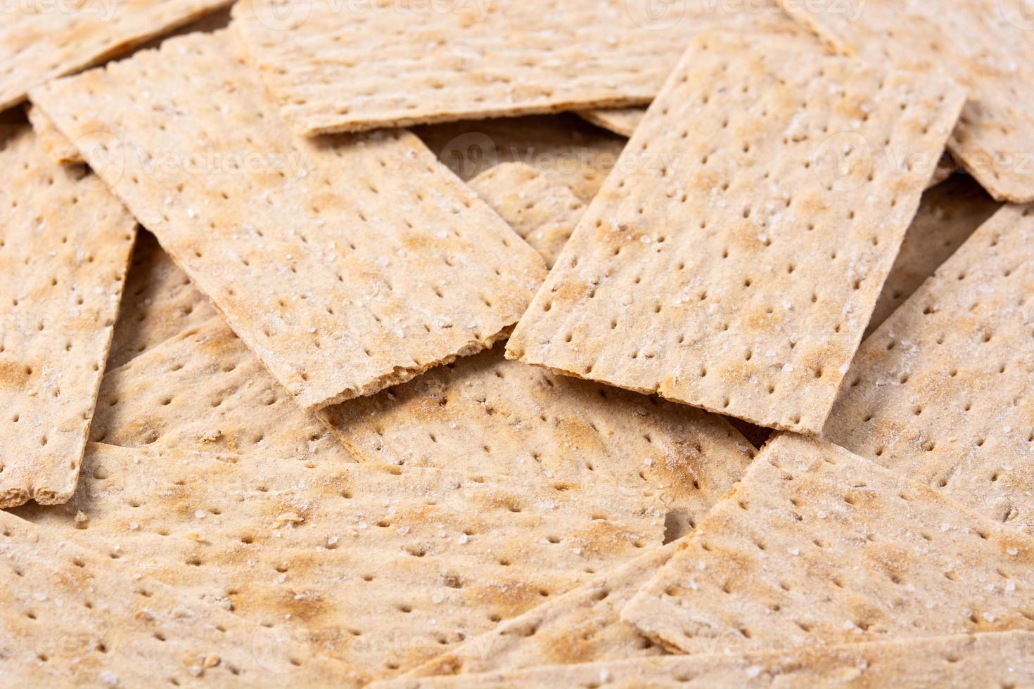 sfondo di pane tradizionale matzah foto