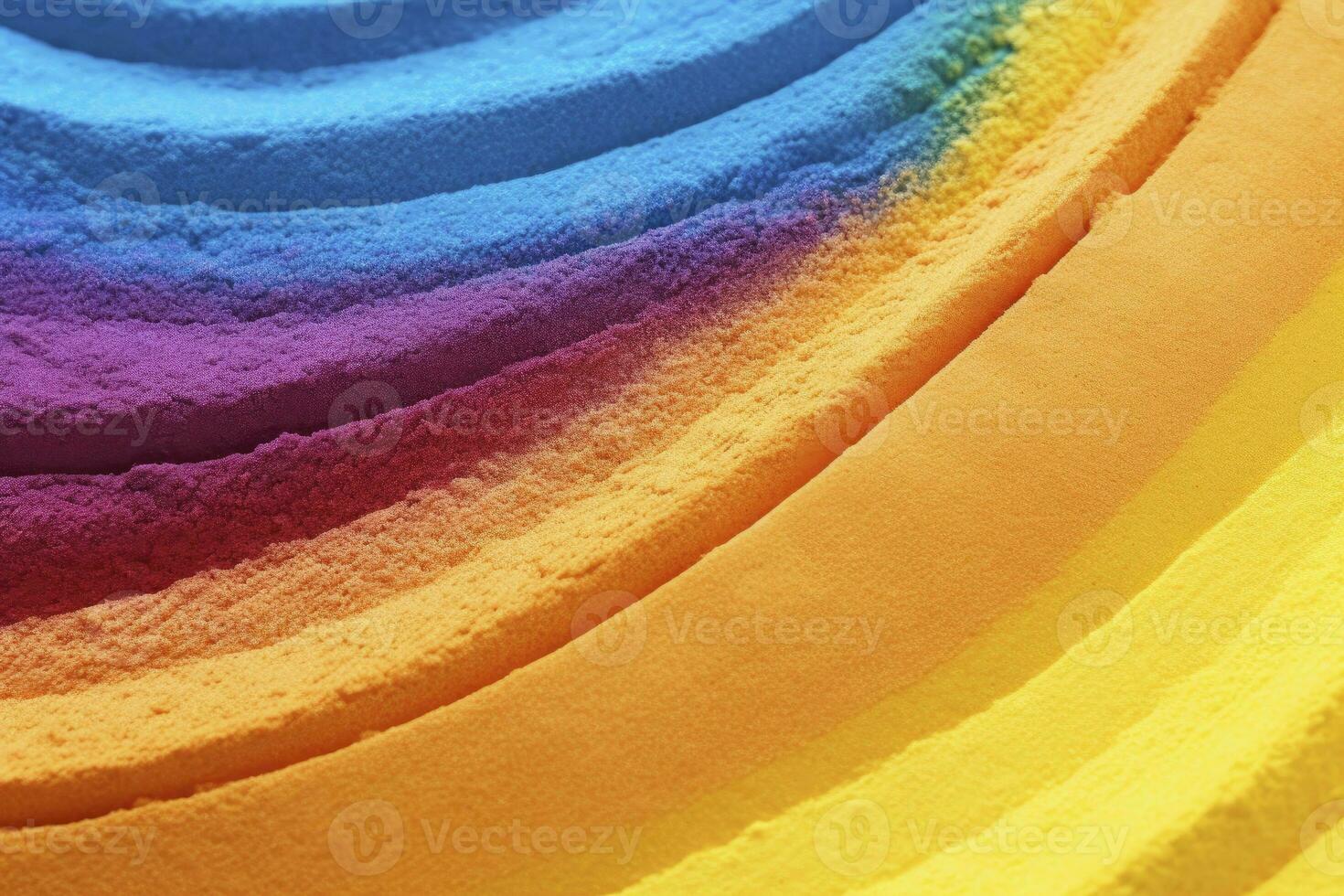 ai generato vicino su di Multi colorato sabbia sfondo. ai generato. foto