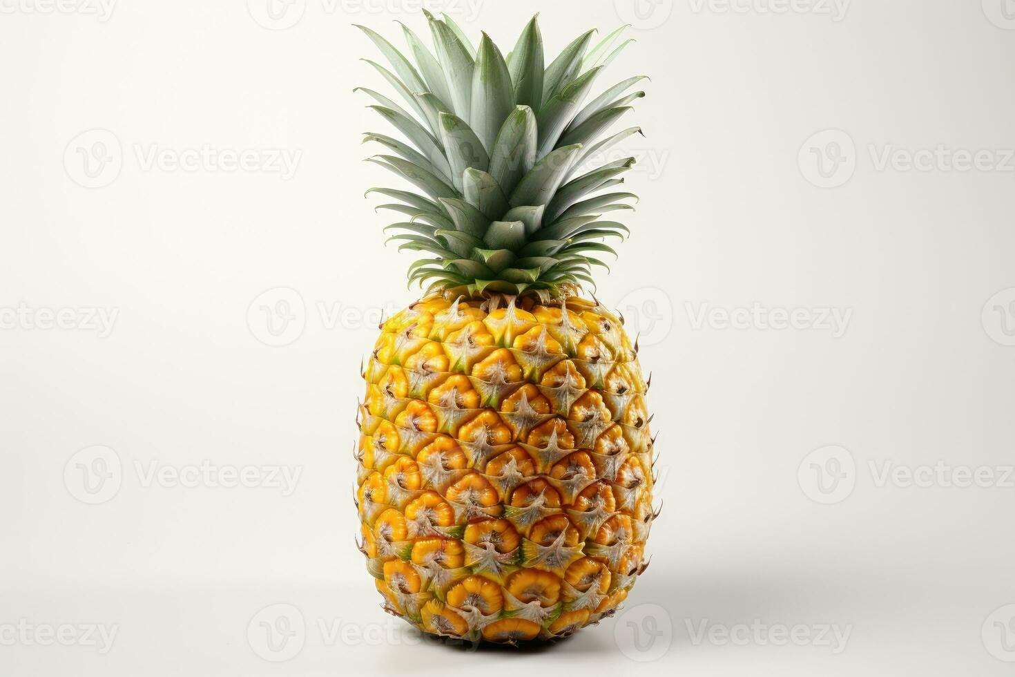 ai generato azione foto di ananas frutta nel il cucina tavolo professionale pubblicità cibo fotografia