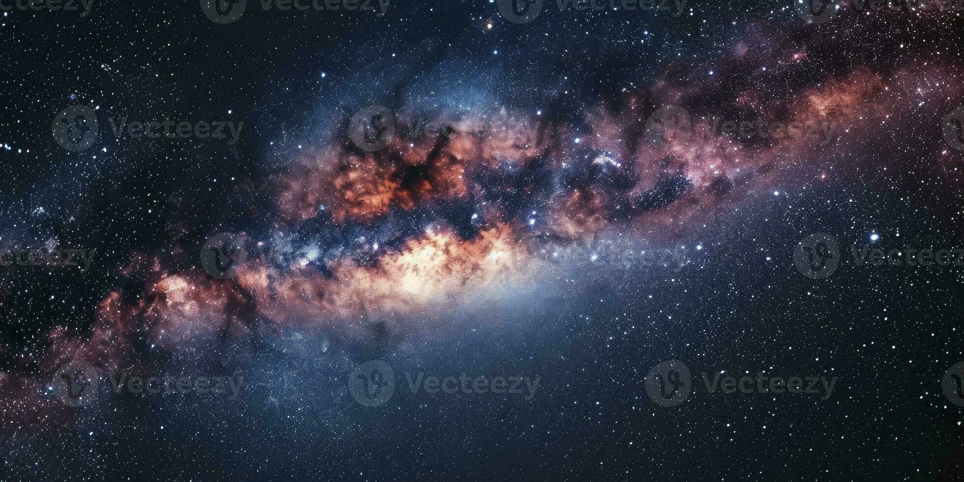 ai generato stelle e galassia esterno spazio cielo notte universo sfondo. foto