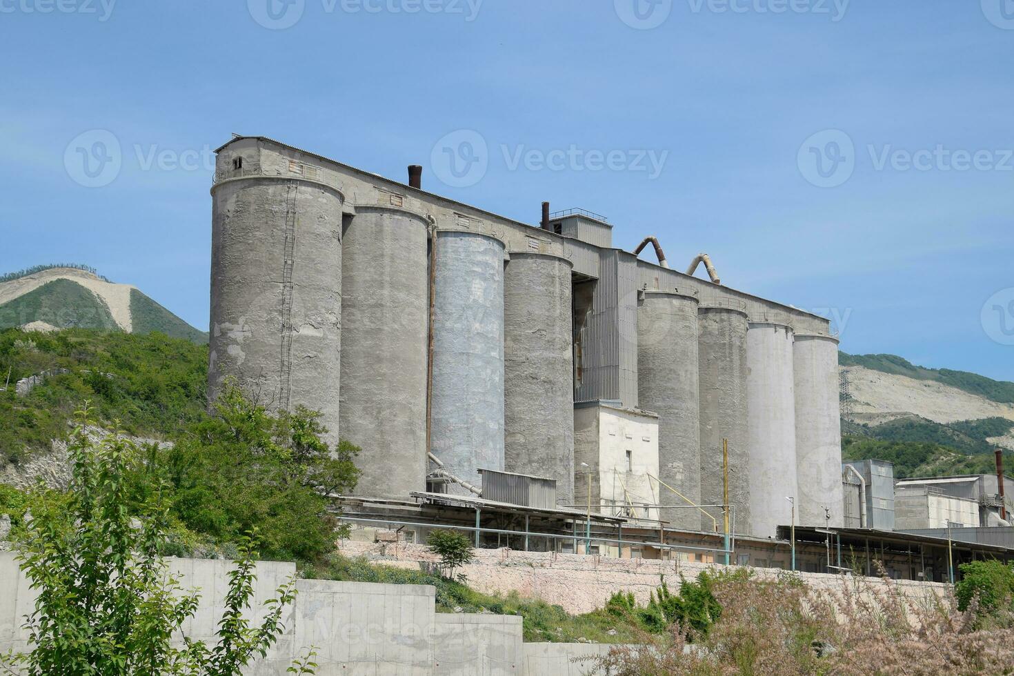 grano terminale nel porta di novorossiysk. grano ascensore. foto