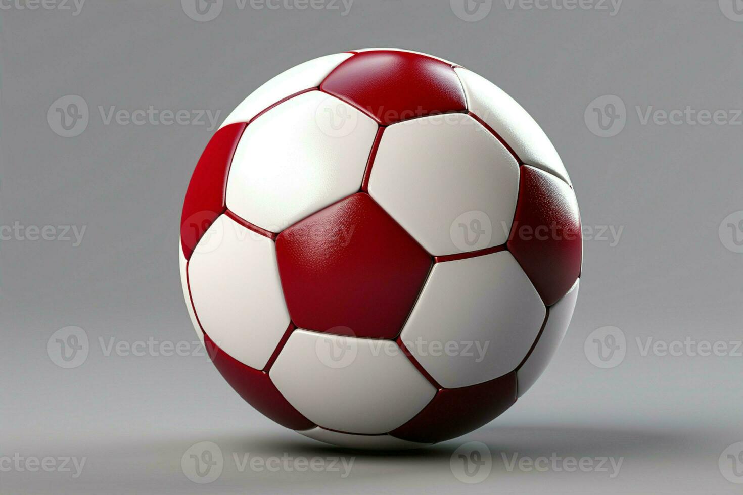 ai generato calcio palla in mostra contro un' leggero sfondo cattura il spirito di il sport ai generato foto