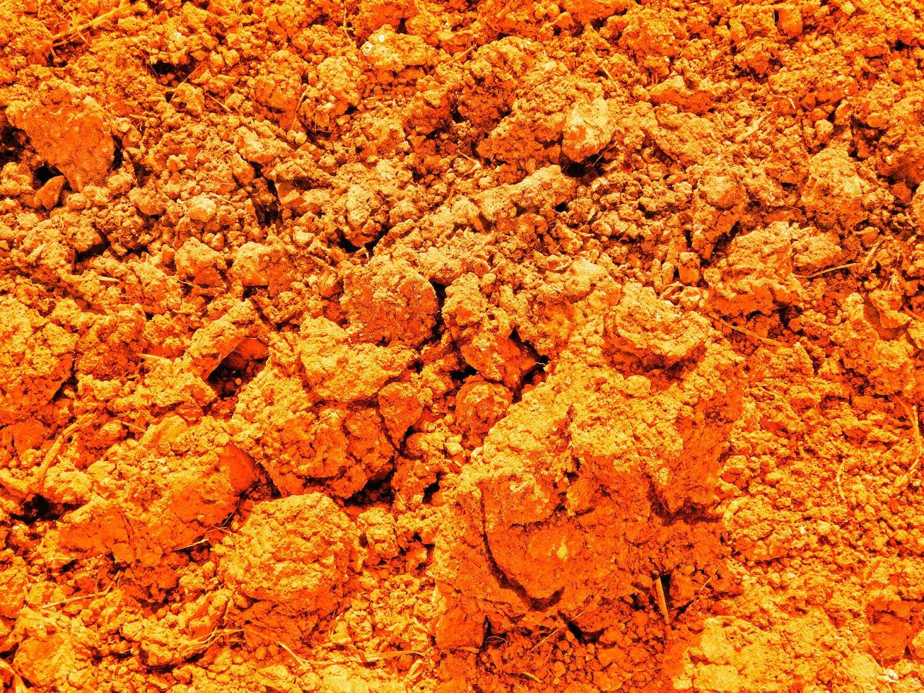 trama di terra arancione foto