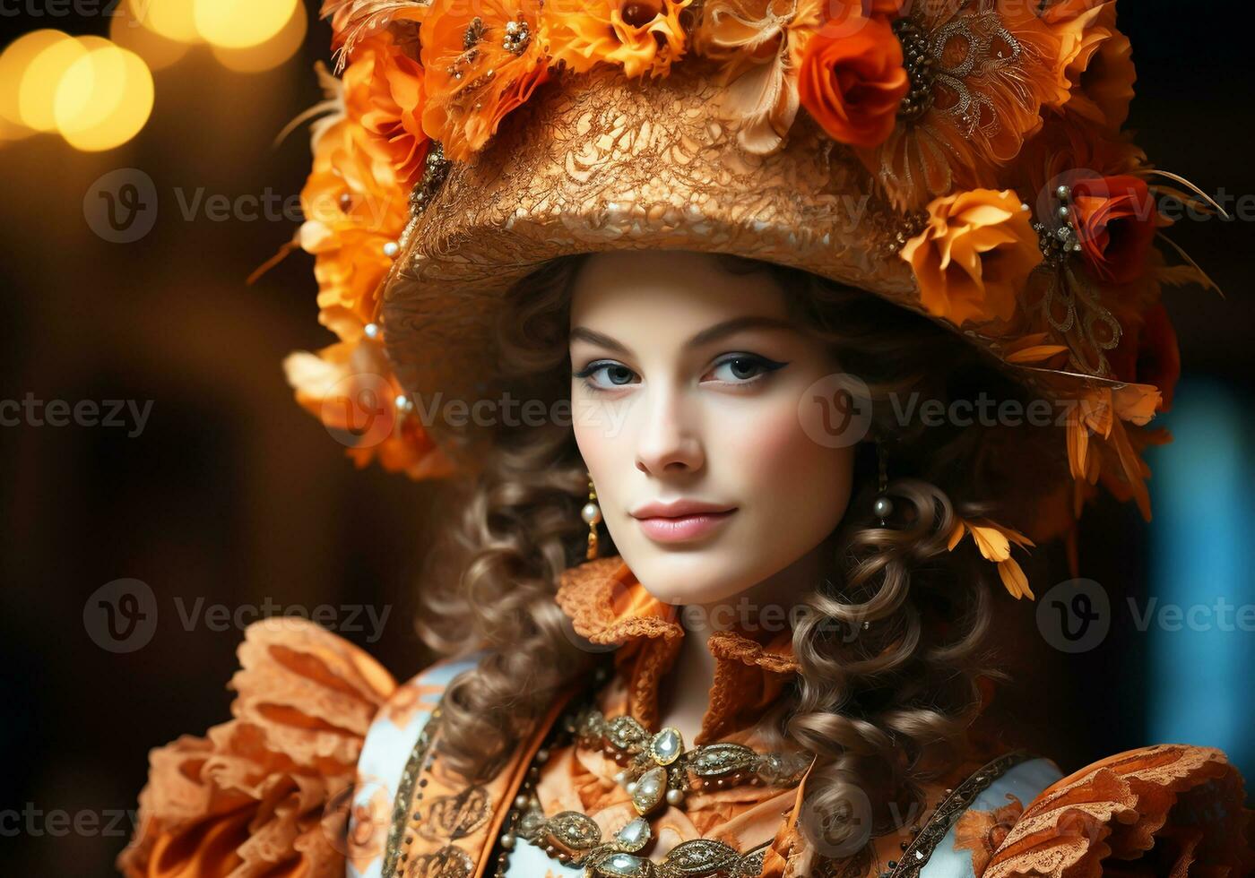 ai generato veneziano carnevale maschera. tradizione e fascino foto