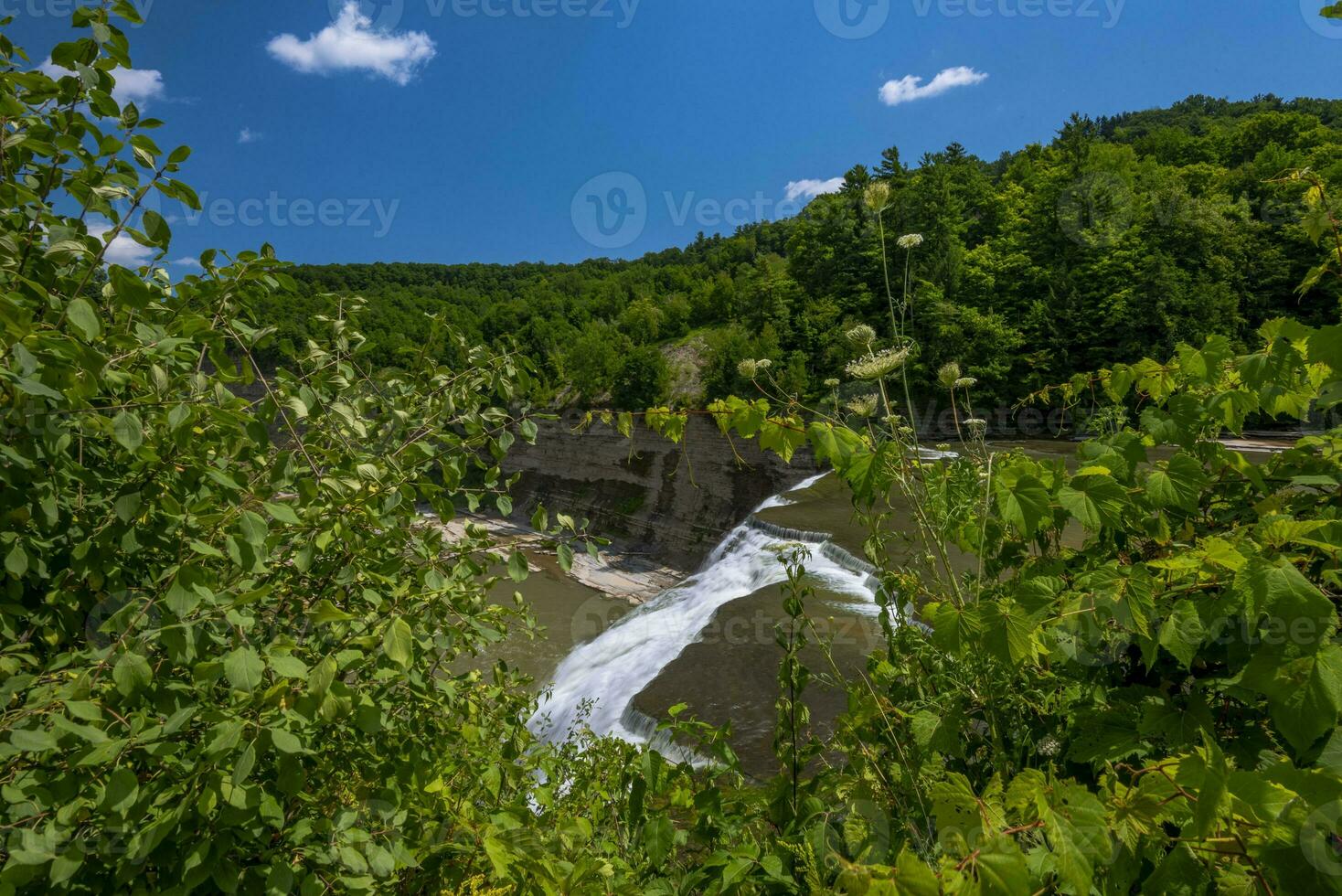 letchworth stato parco mezzo cascate foto