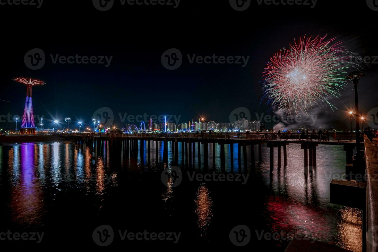 coney isola a notte foto