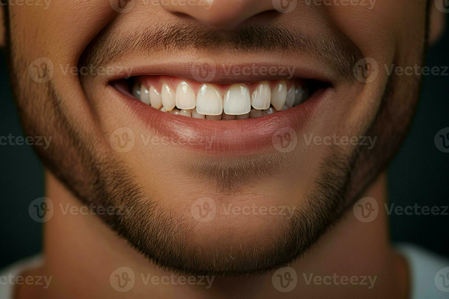 ai generato affascinante uomo bellissimo Sorridi. creare ai foto