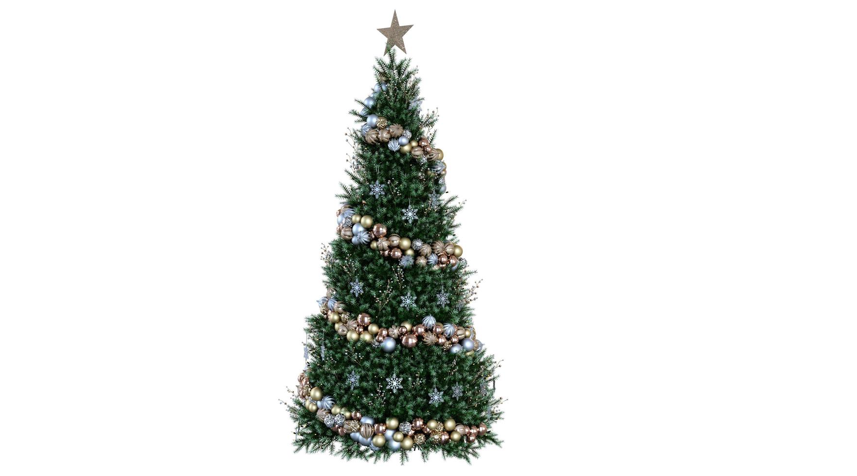 albero di natale 3d rendering foto