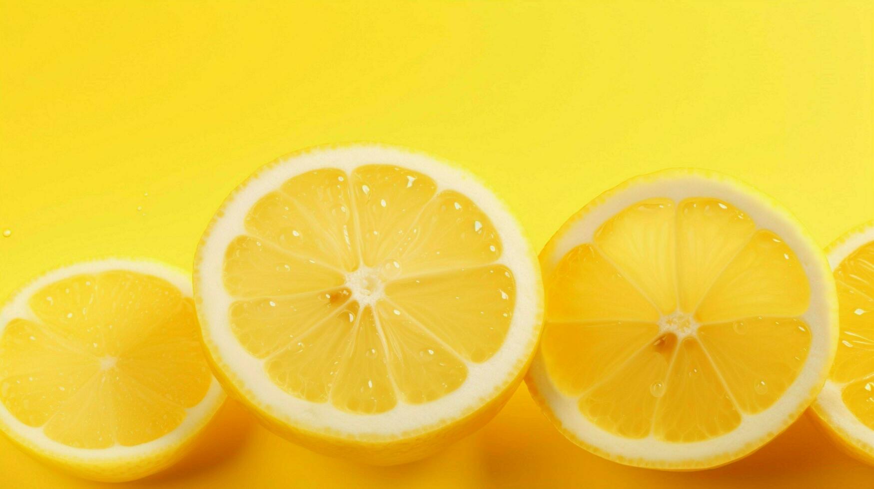 ai generato Limone giallo difficile sfondo foto