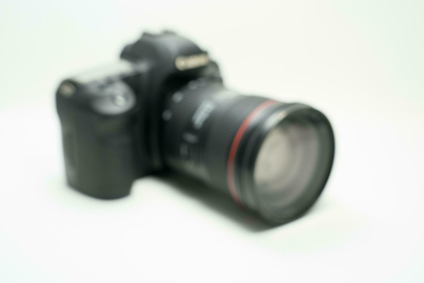 telecamera e lente con bianca sfondo foto