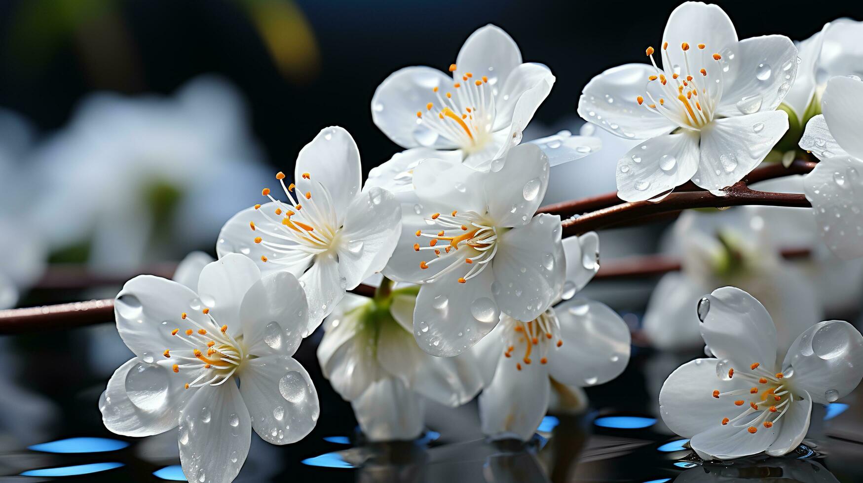 ai generato giallo rosa morbido colore autunno fiore sfocato sfondo foto