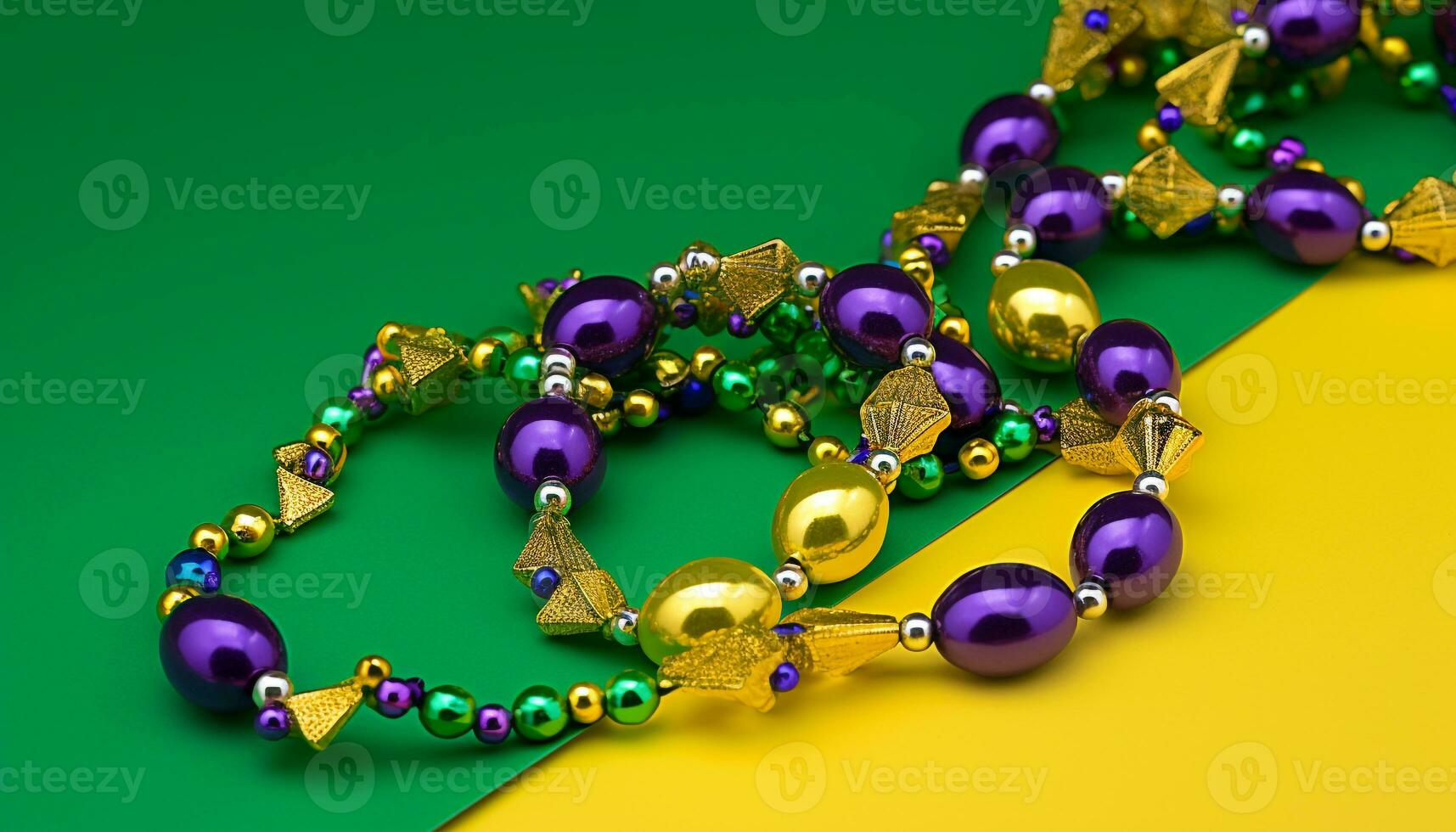 ai generato brillante collana con Multi colorato perline, simbolo di celebrazione generato di ai foto