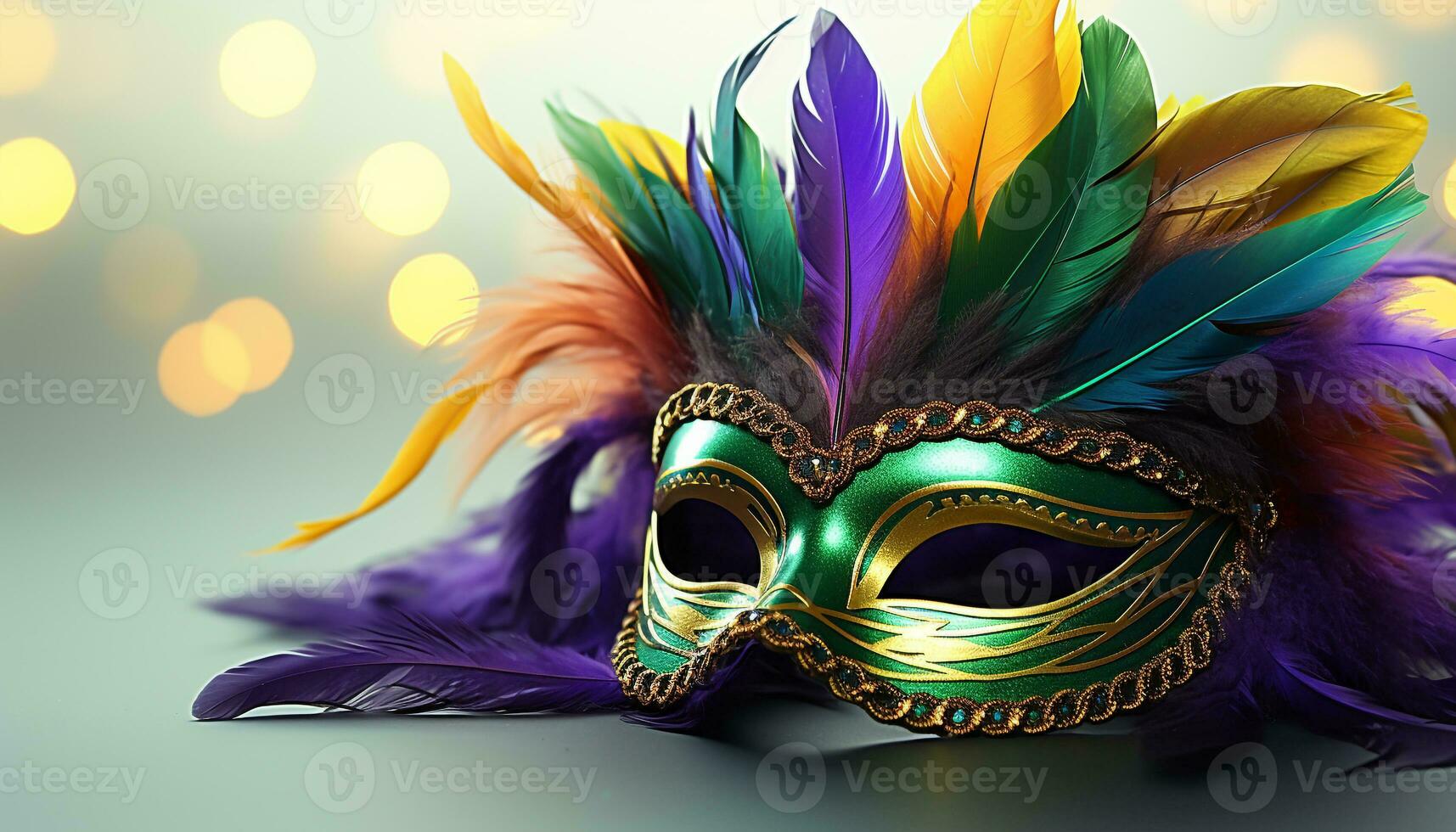 ai generato colorato masquerade maschera Aggiunge eleganza per il festa generato di ai foto