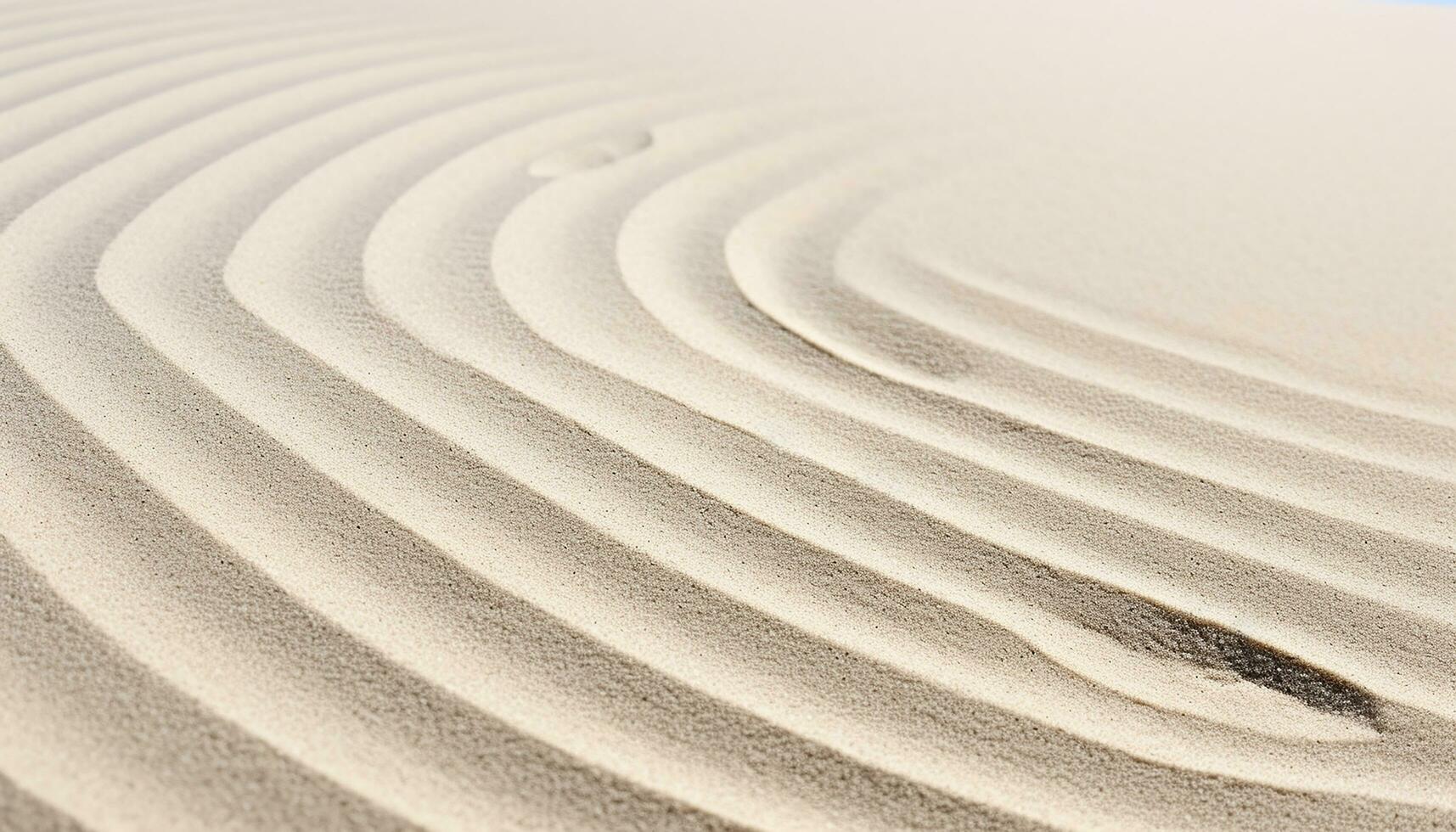 ai generato liscio sabbia dune ondulazione nel arido estate calore generato di ai foto