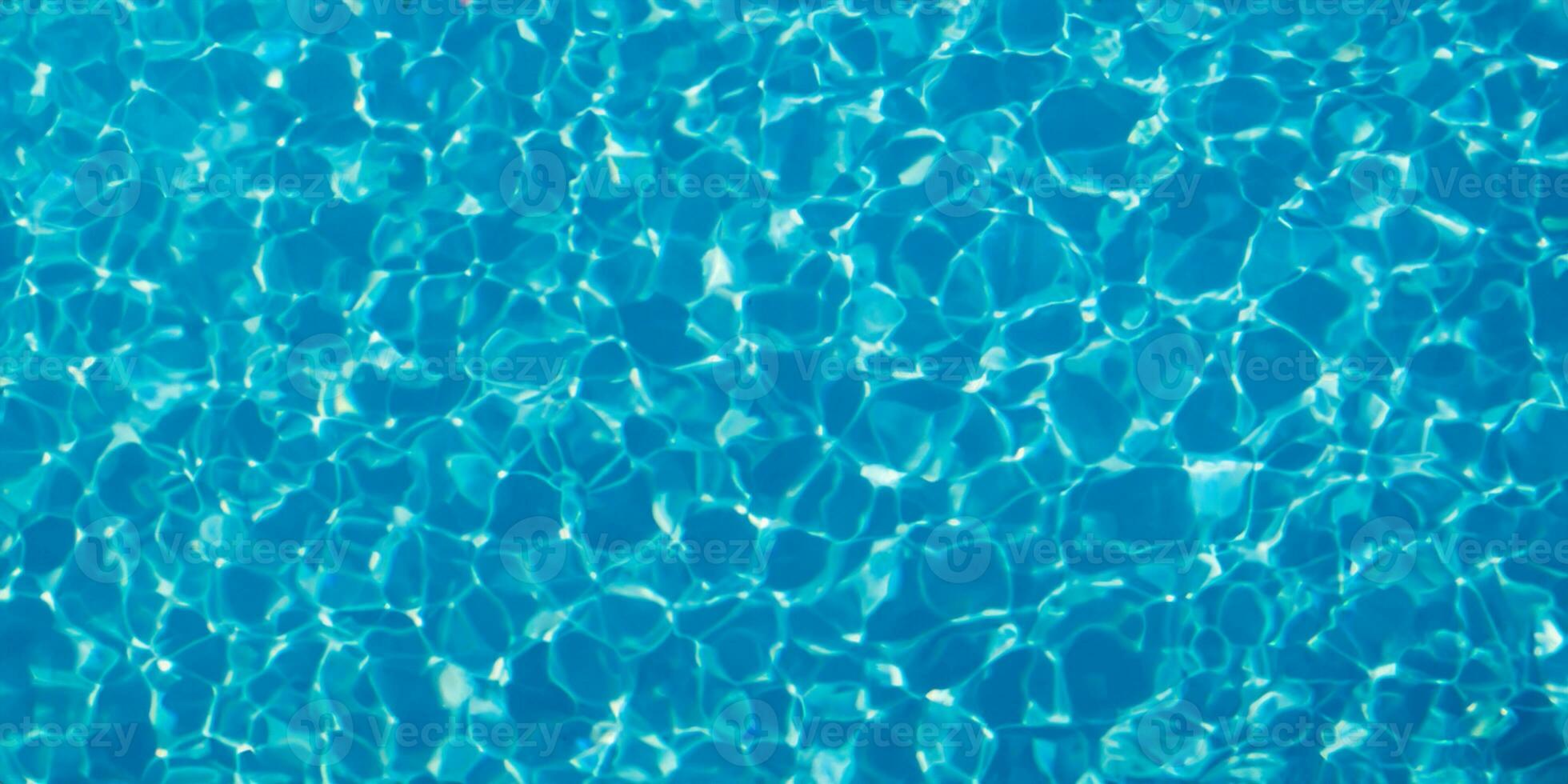 sfondo blu strappato acqua nel nuoto piscina foto