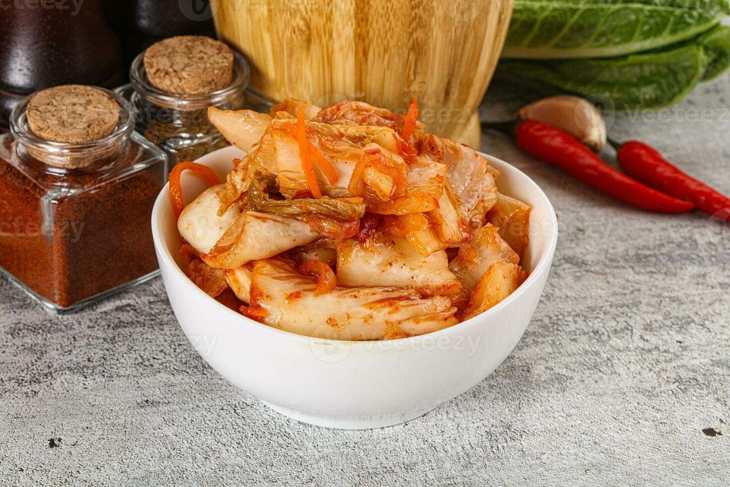 coreano cucina fermentato cavolo kimchi foto