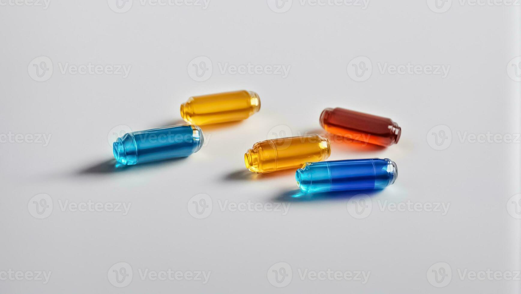 ai generato colorato farmaceutico capsule sfondo foto