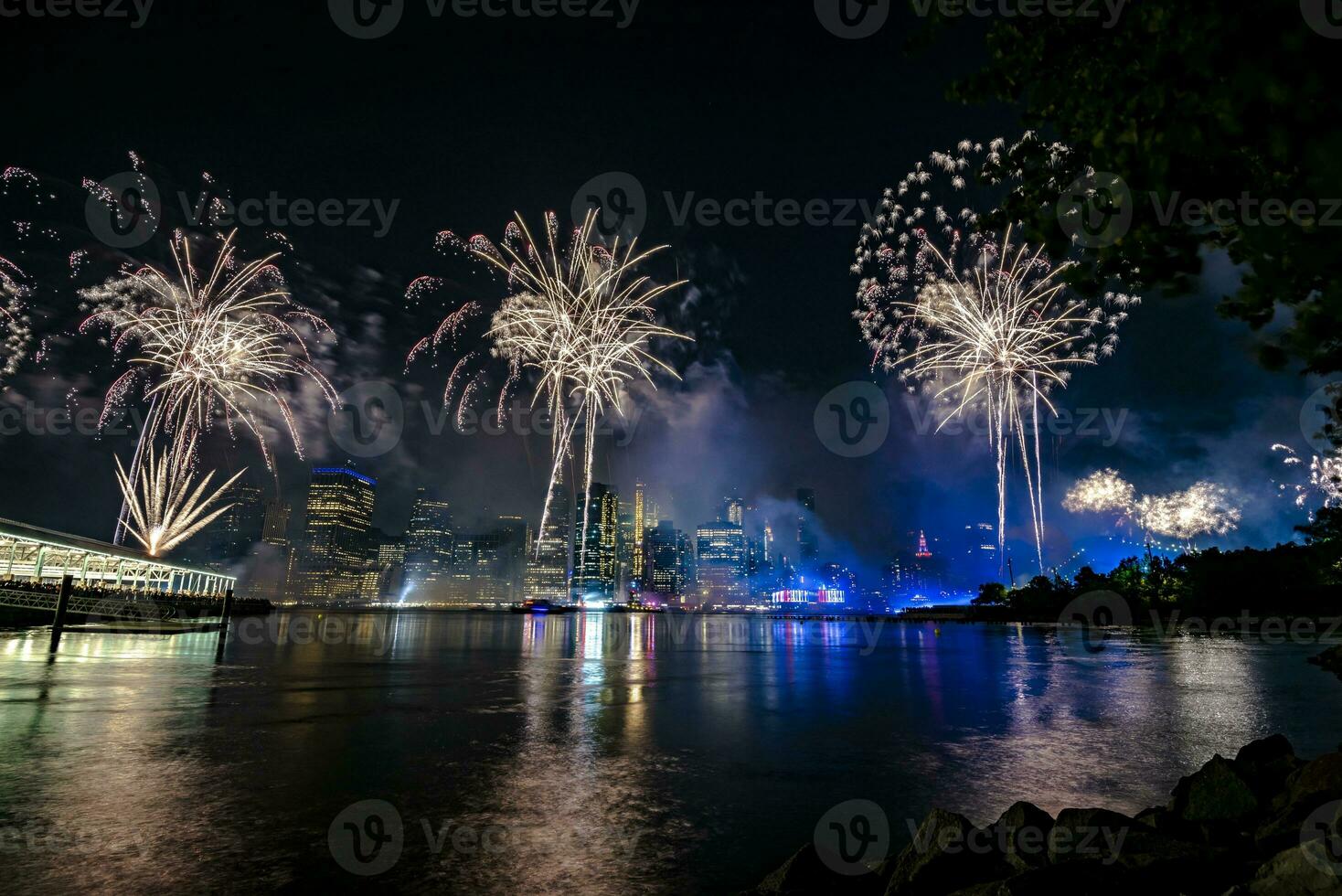 luglio 4 ° macy's fuochi d'artificio nel nuovo York foto