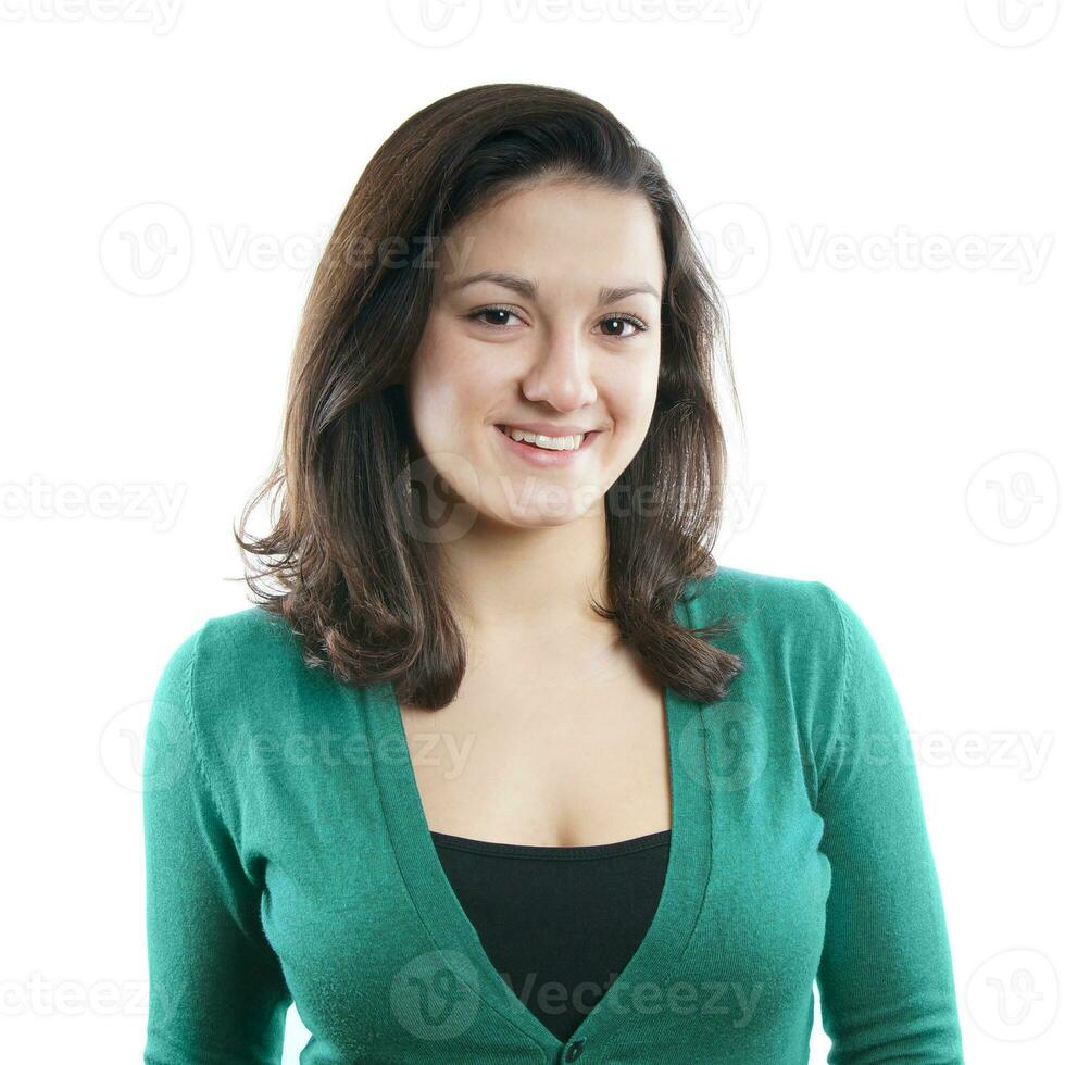 giovane donna che sorride foto