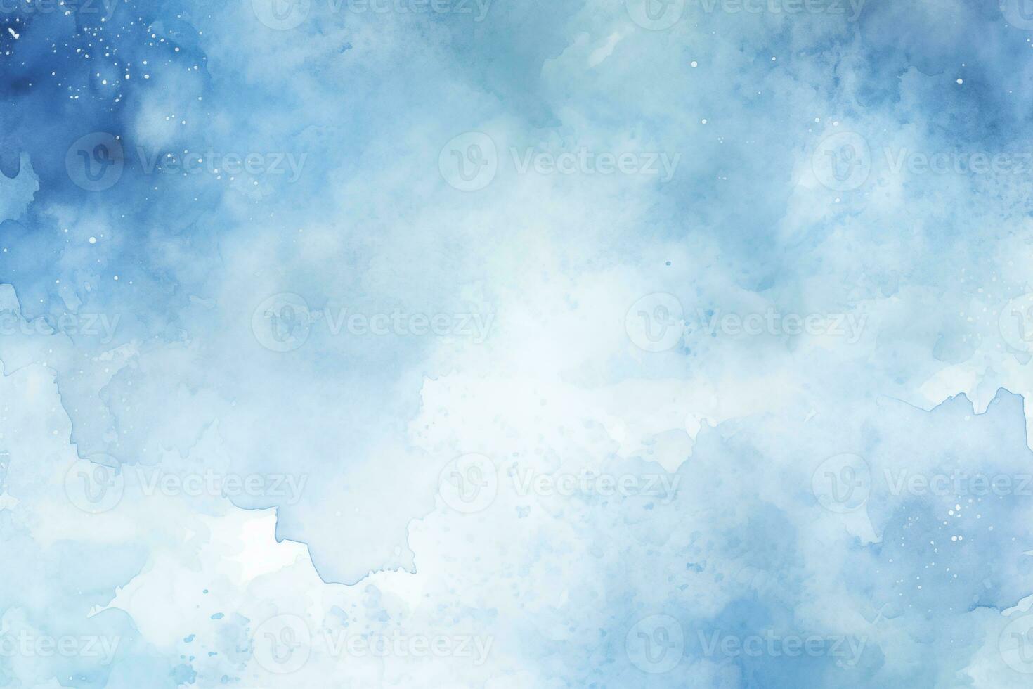 ai generato astratto bianca sfondo dipinto con blu asciutto acquerello. foto