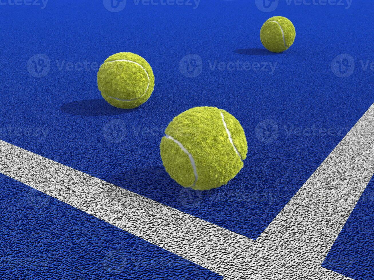 pagaia tennis palla su un' blu pagaia tennis Tribunale. racchetta gli sport foto